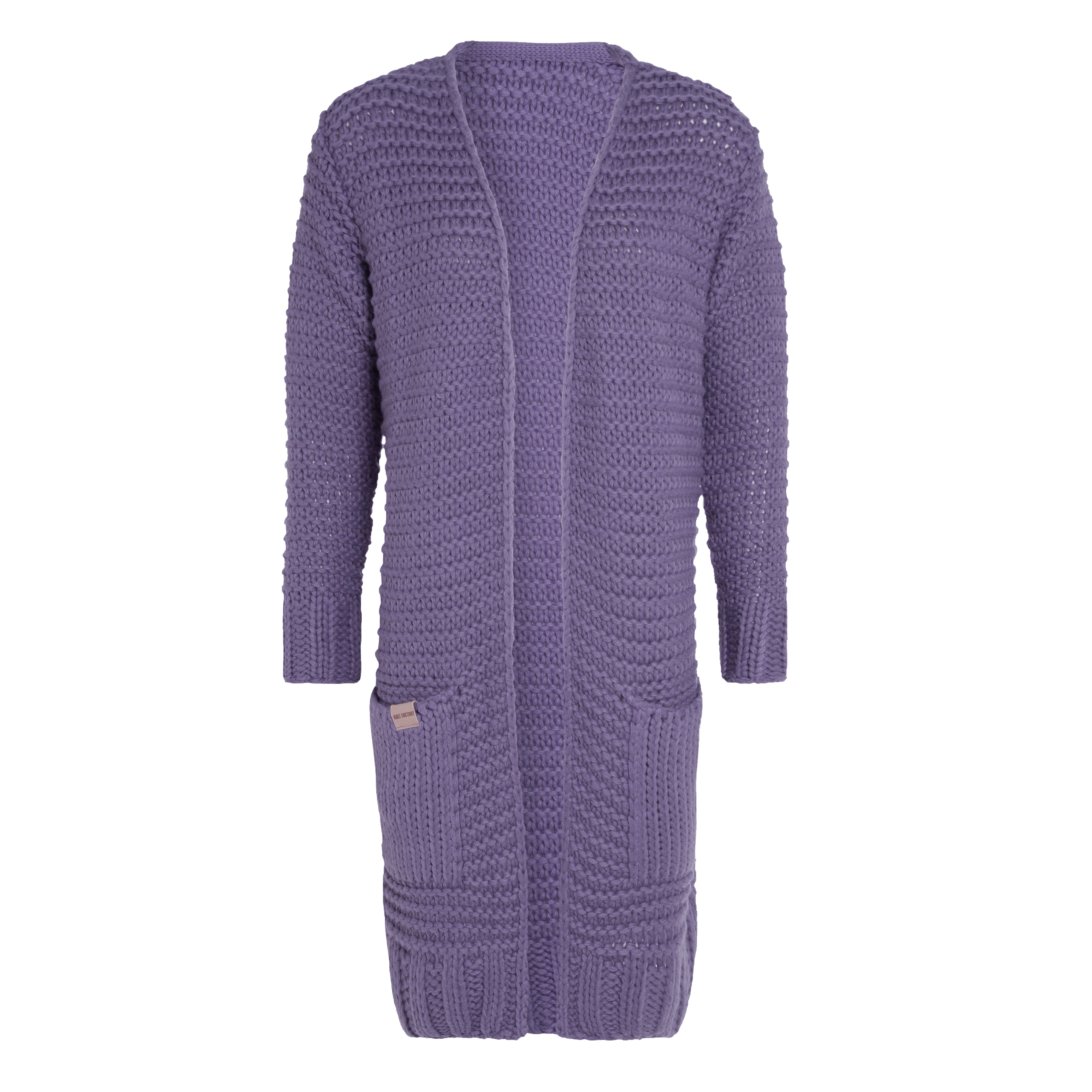 Alex lange Strickjacke Violett - 40/42
