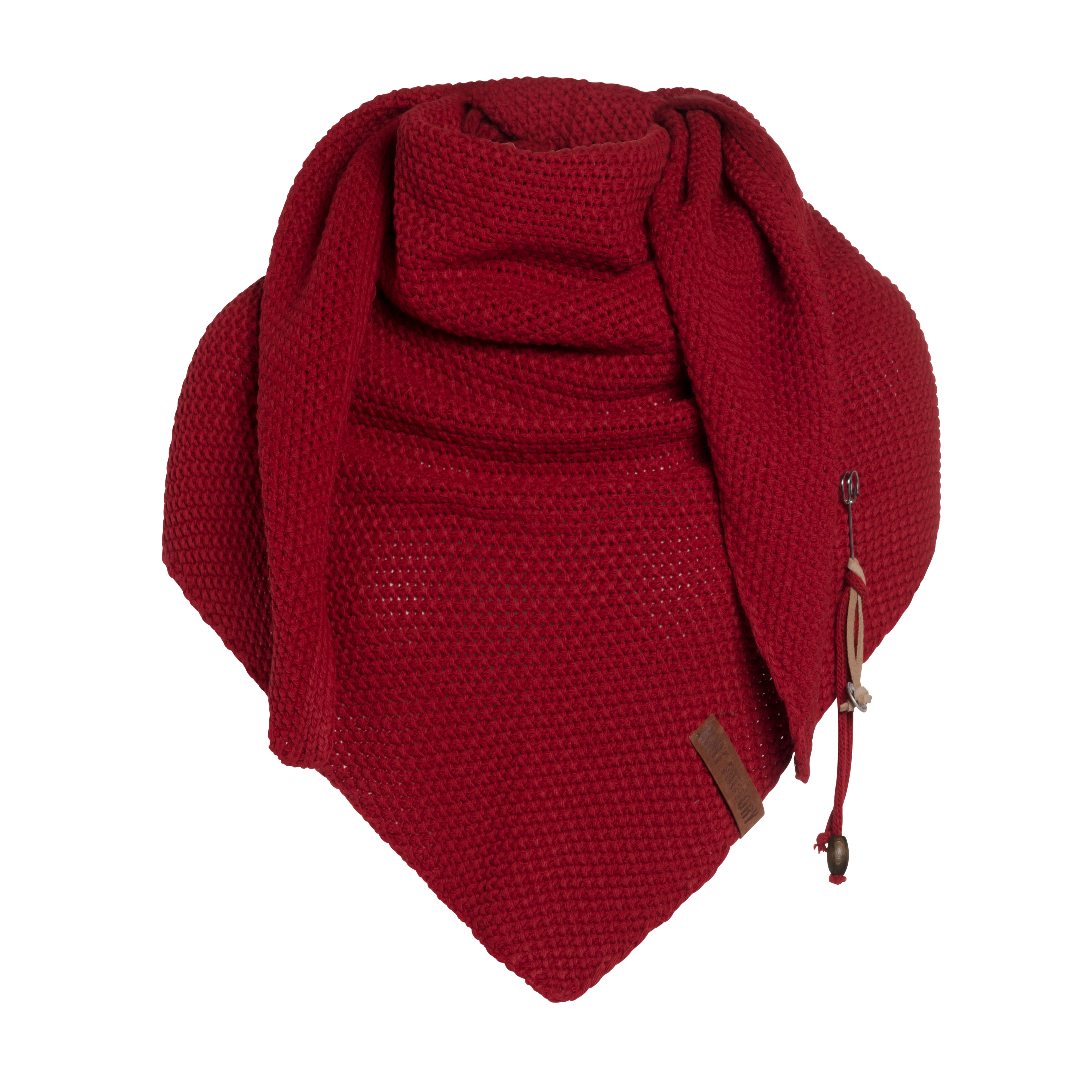 Coco Triangle Scarf Bordeaux