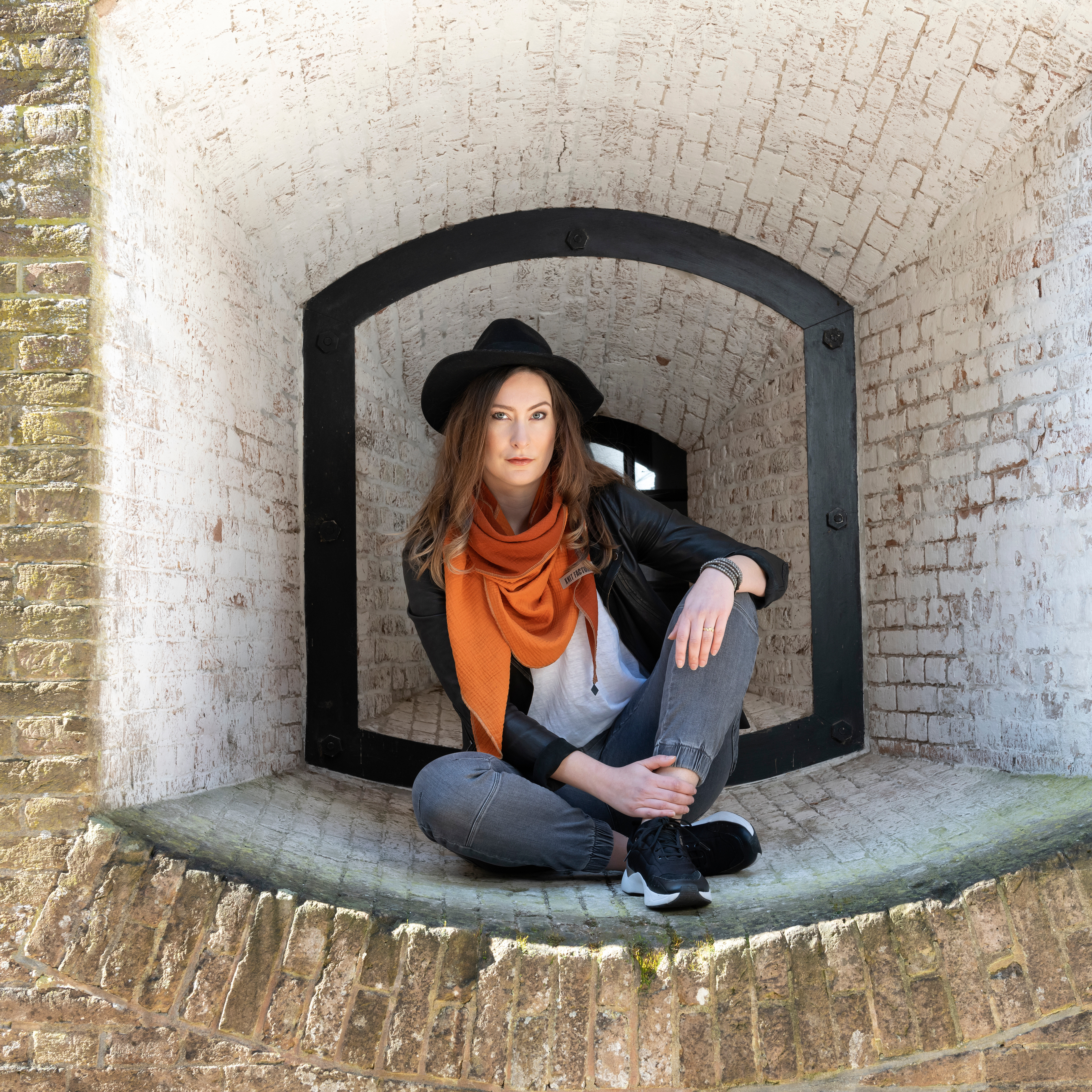 Fay Triangle Scarf Anthracite/Grey Fay Triangle Scarf Anthracite/Grey