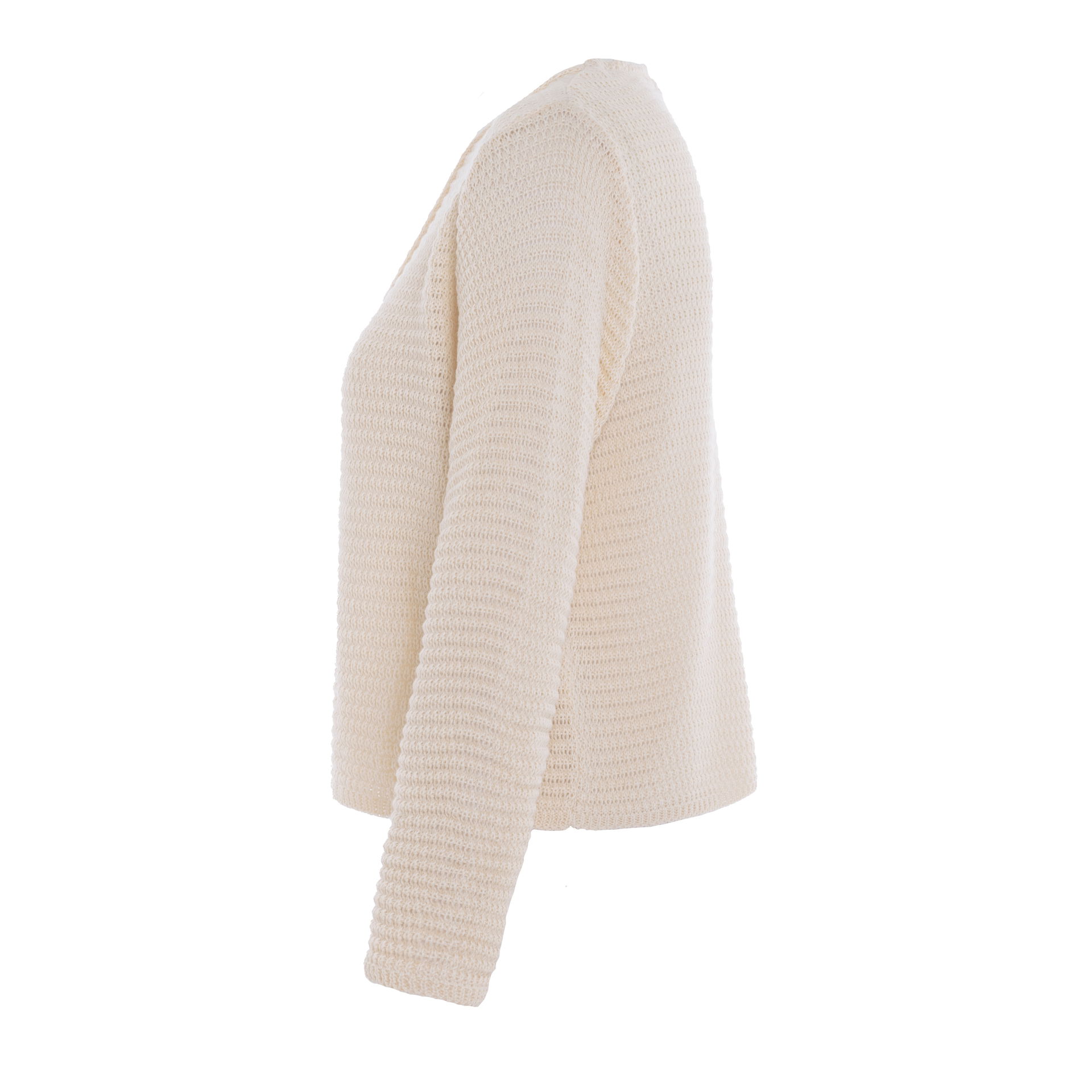 Isa Short Knitted Cardigan Beige - 36/38