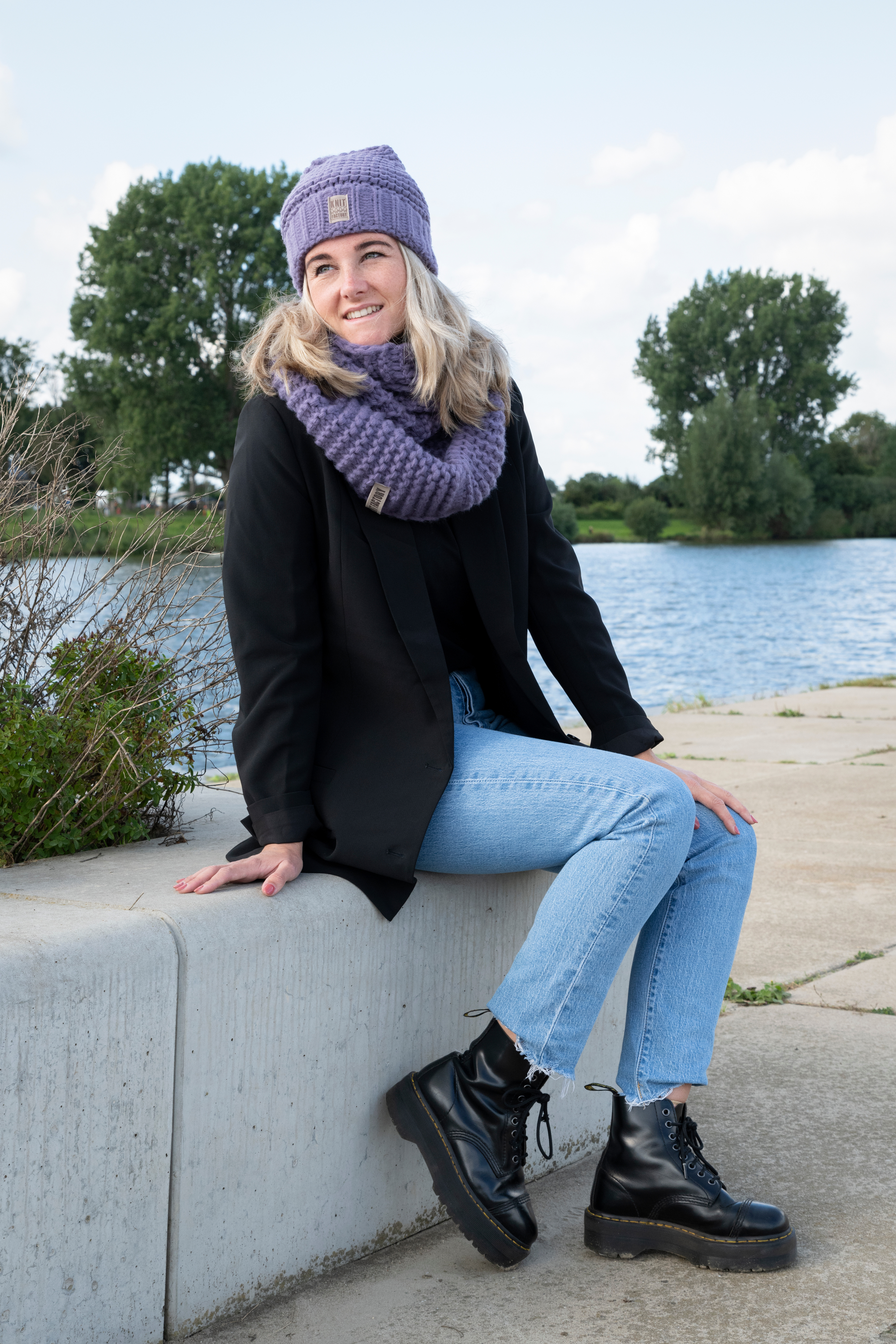 Alex Mütze Violett