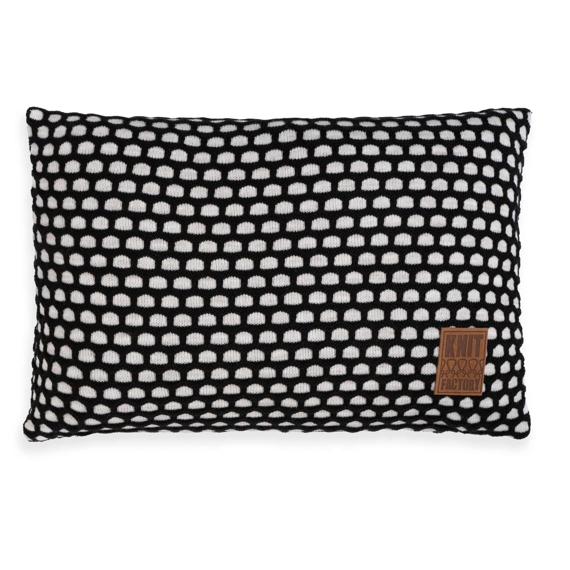 Mila Kussen Beige/Zwart - 60x40