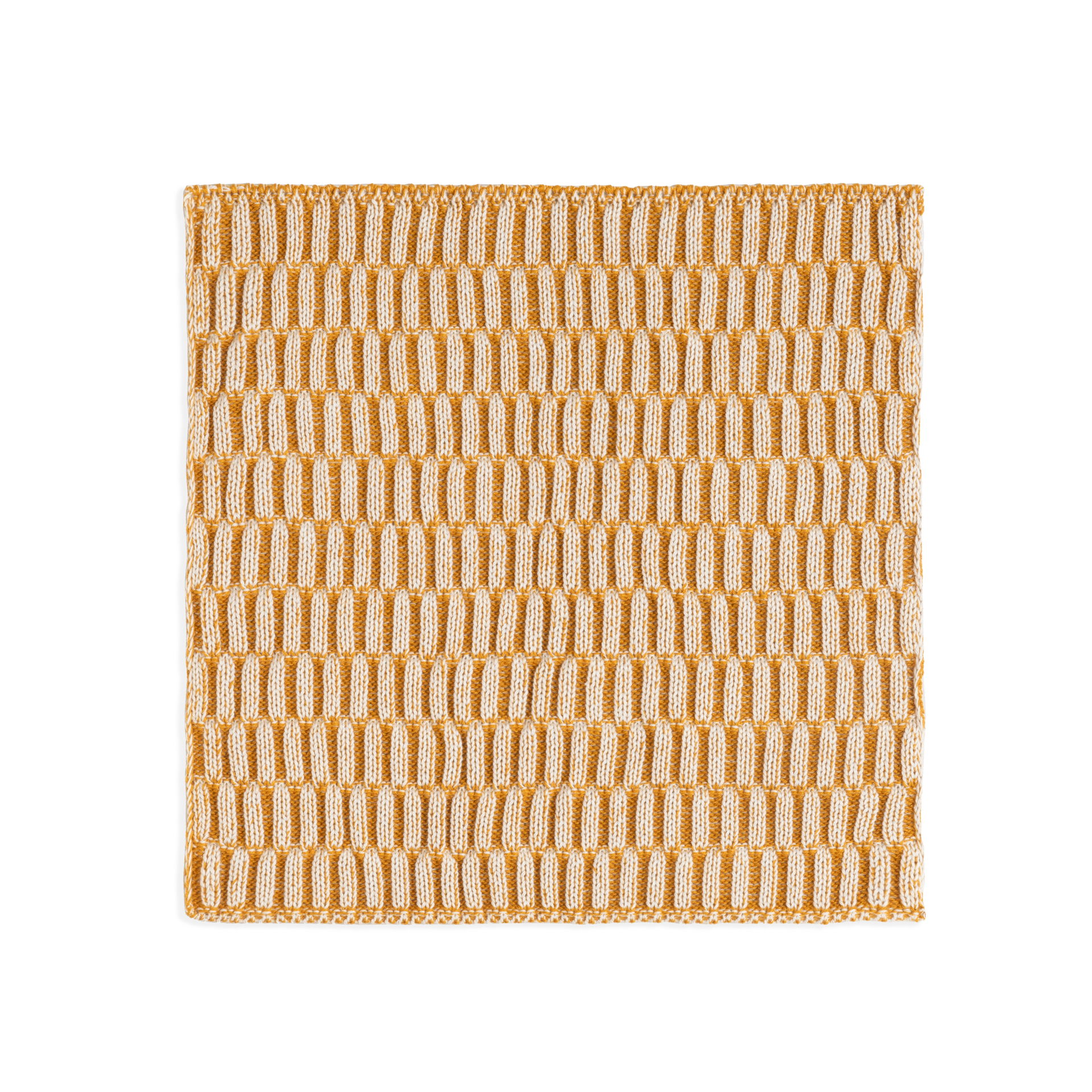 Dishcloth Block Ecru/Ochre