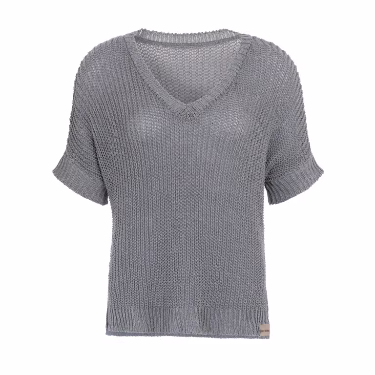 Daisy Col V Pullover Gris - 36/44