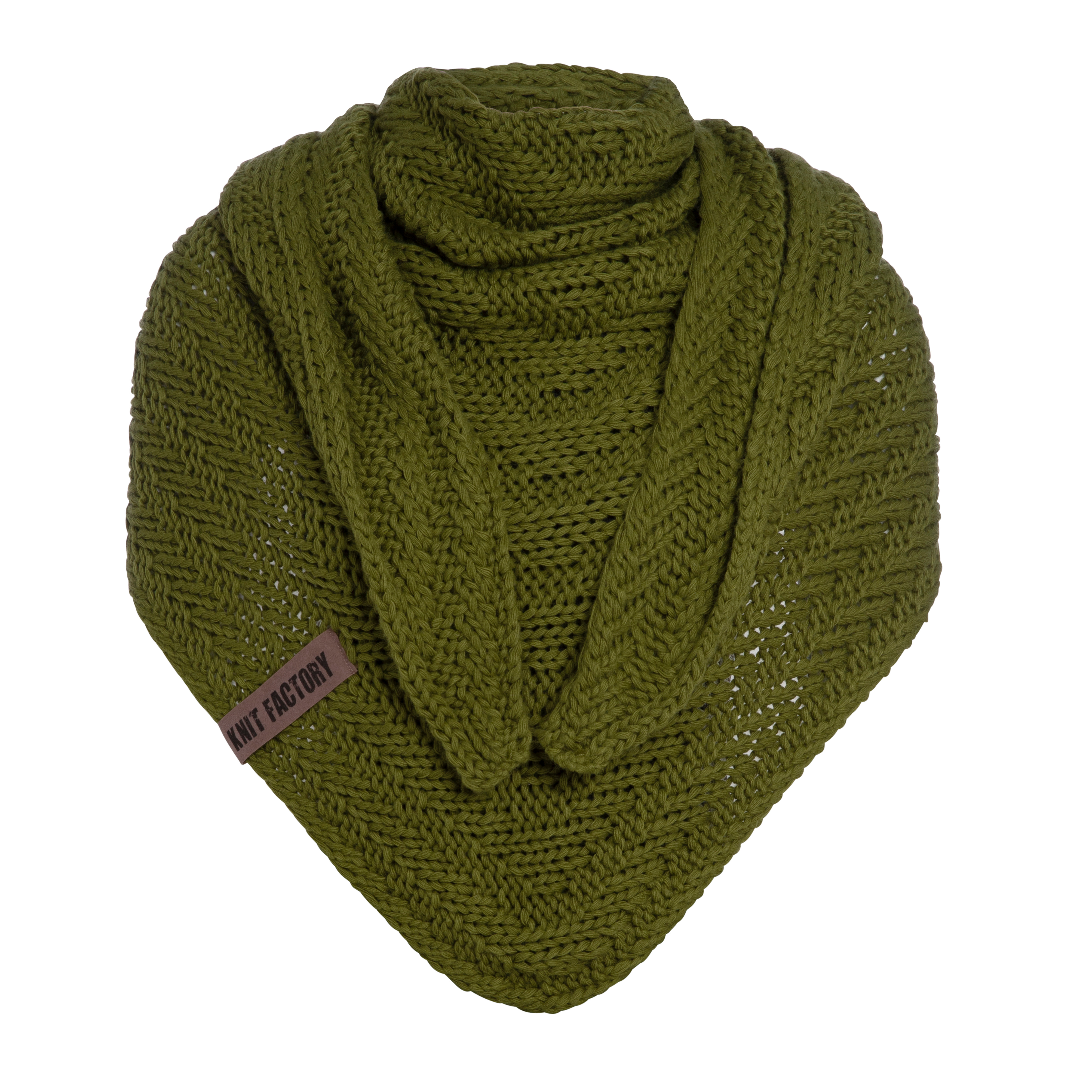 Sally Triangle Scarf Moss Green