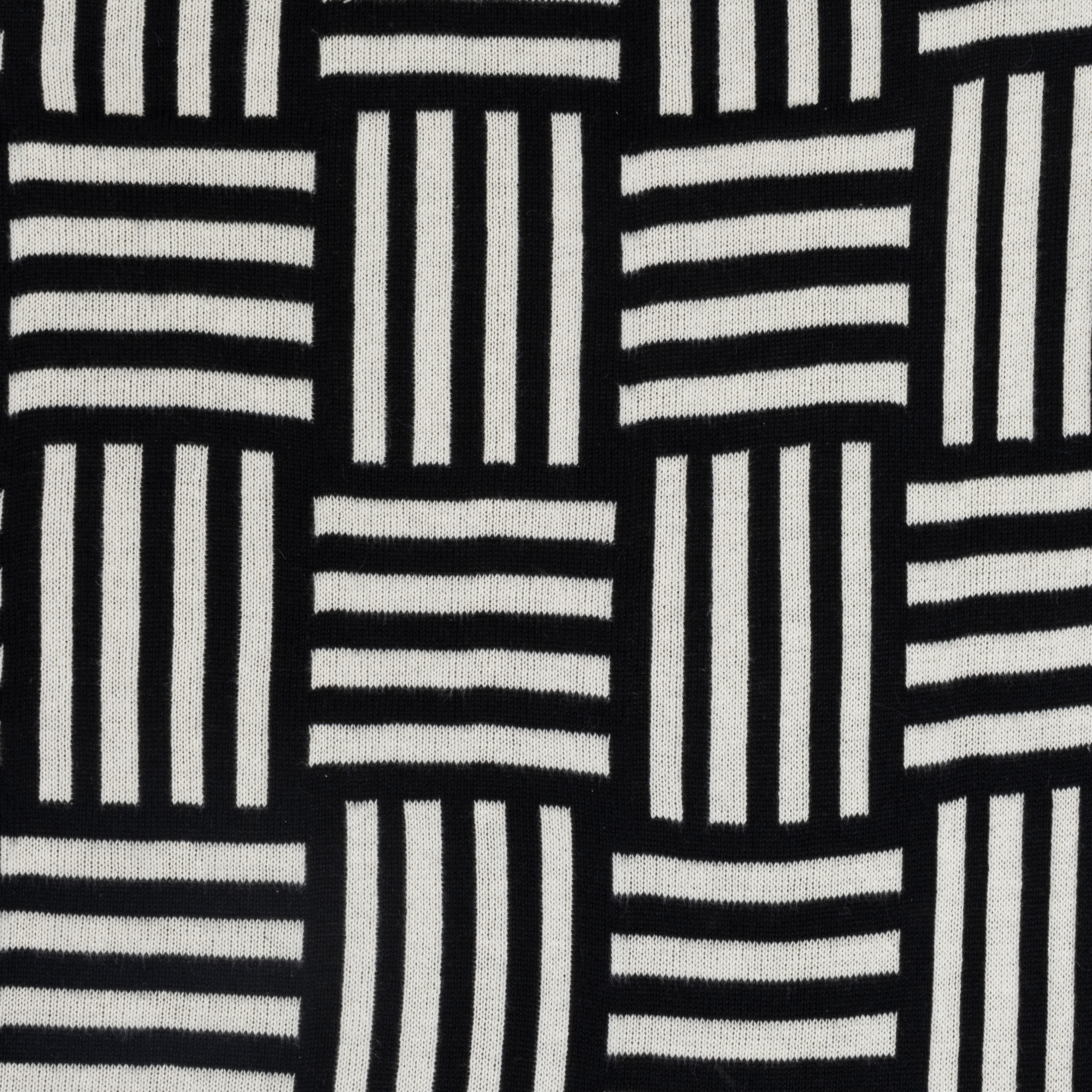 Dash Kussen Ecru/Zwart - 50x50