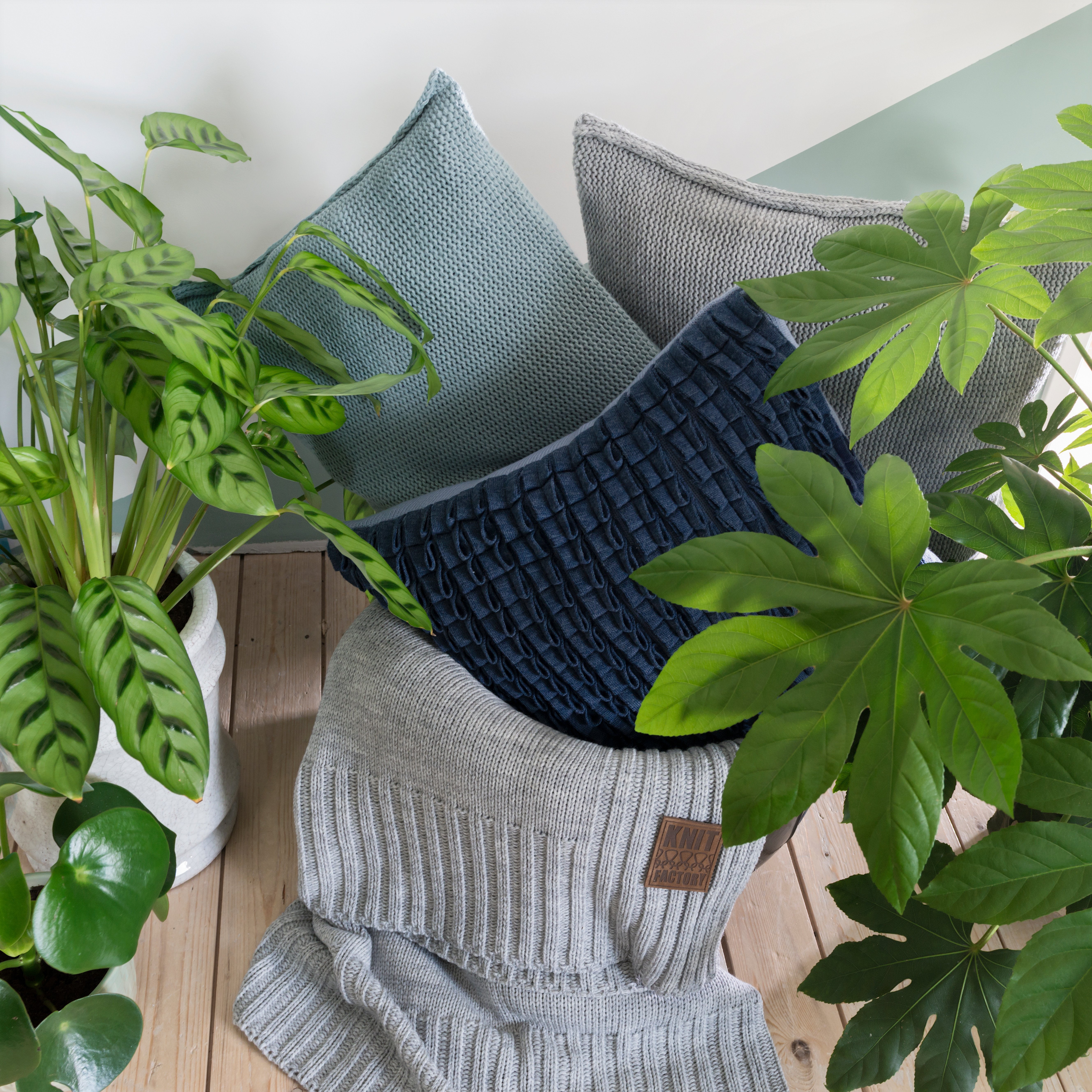 Uni Cushion Light Grey - 50x50