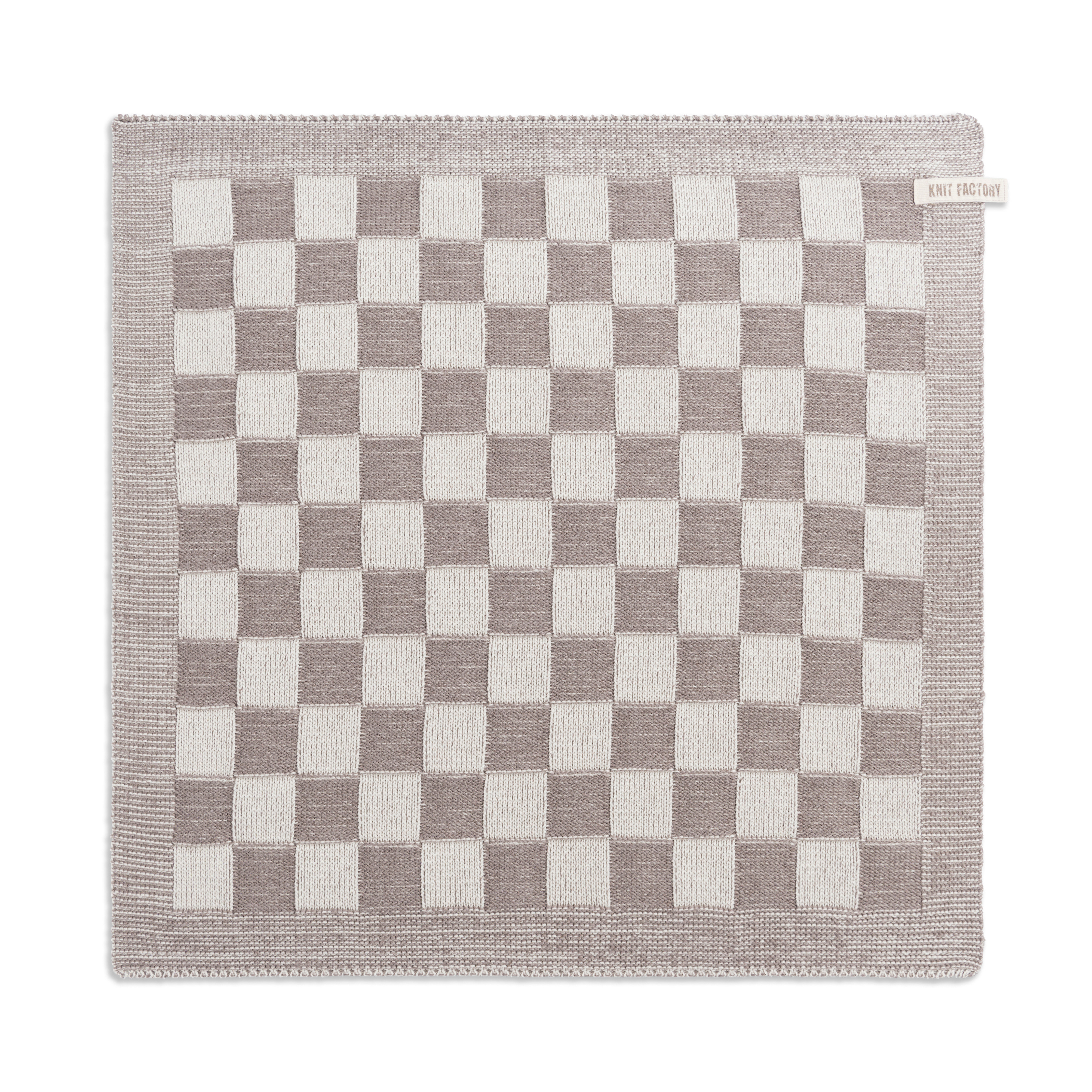 Kitchen Towel Block Ecru/Taupe