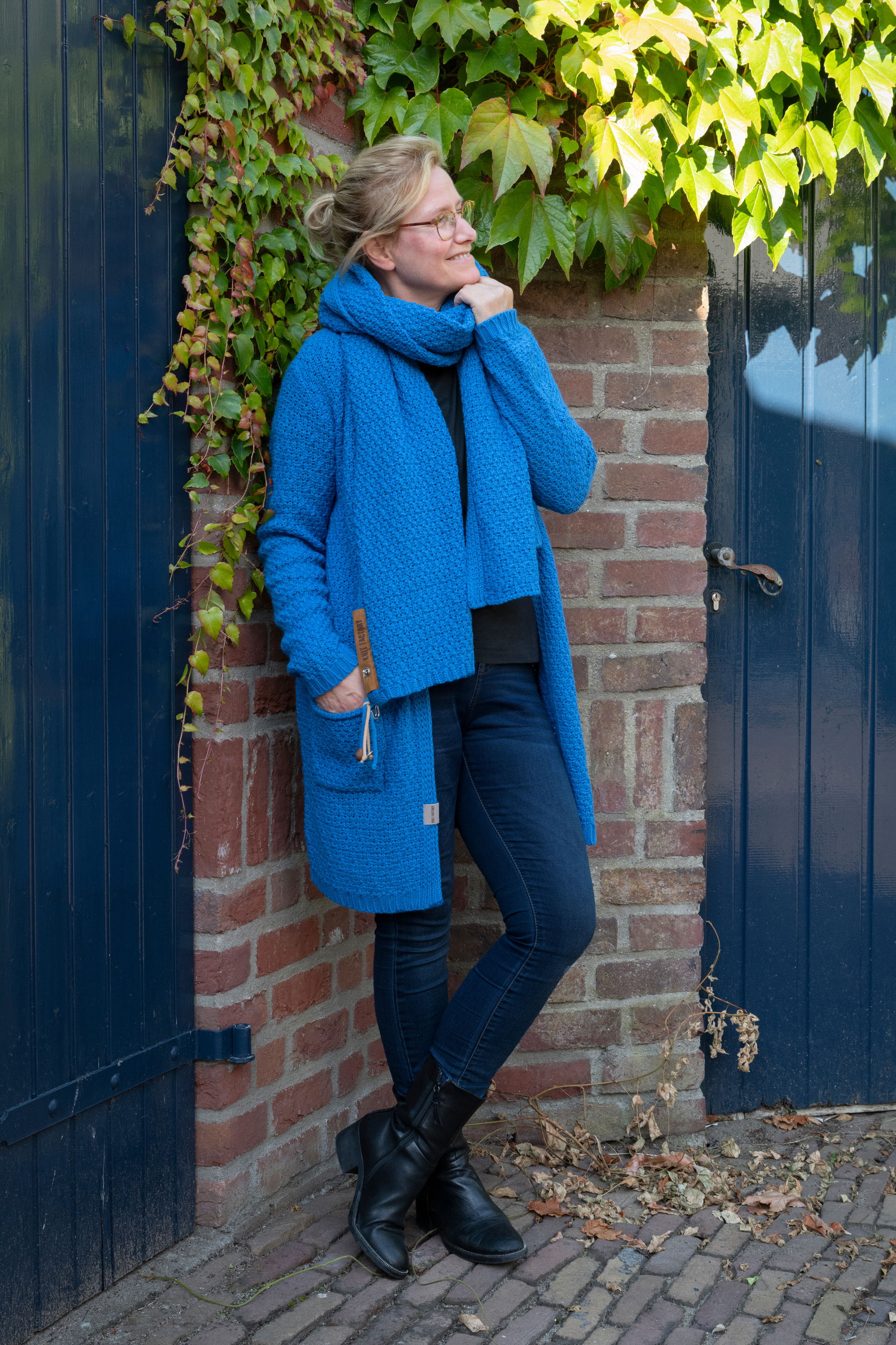 Luna Gebreid Vest New Camel - 36/38 - Met steekzakken