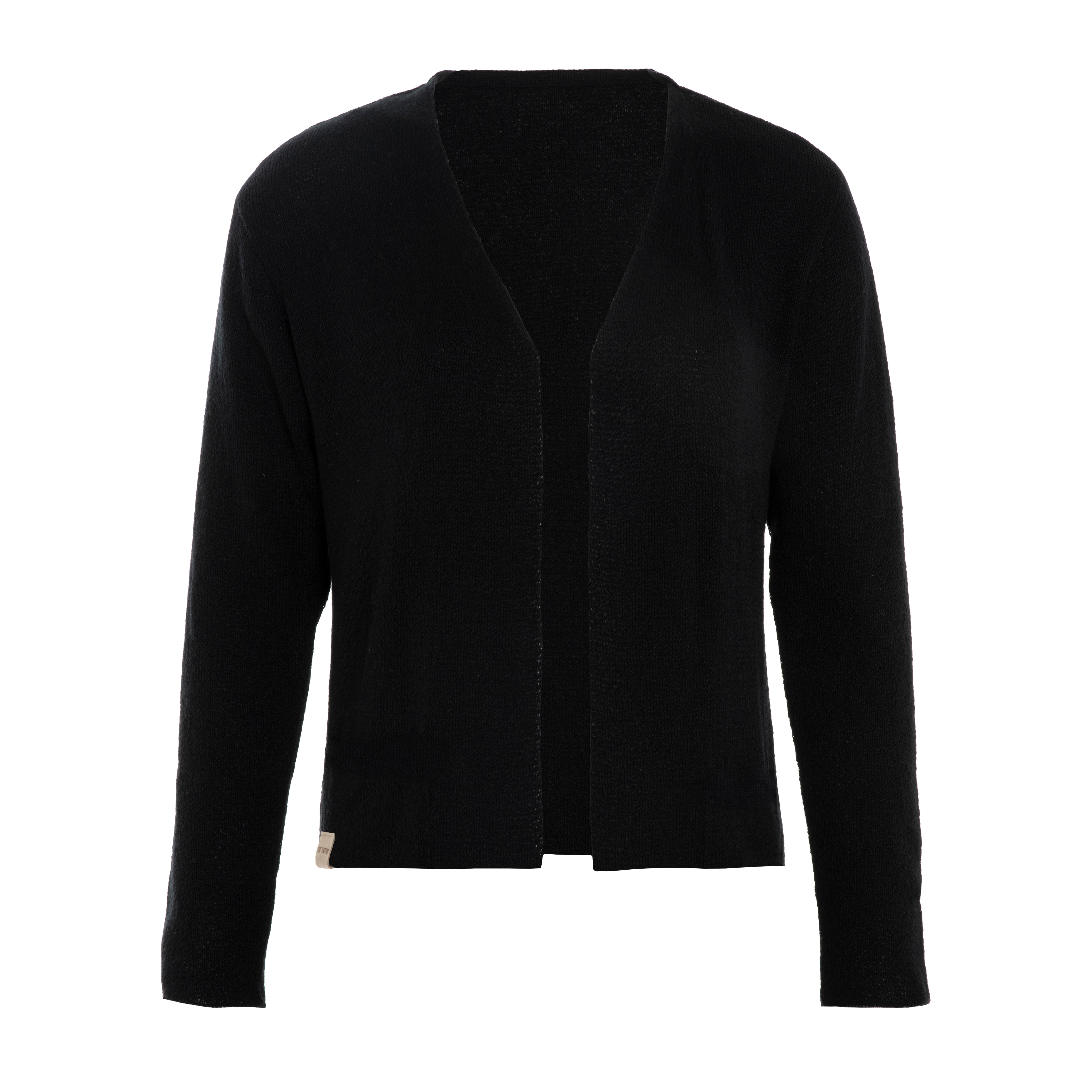 Ella Short Knitted Cardigan Black - 40/42