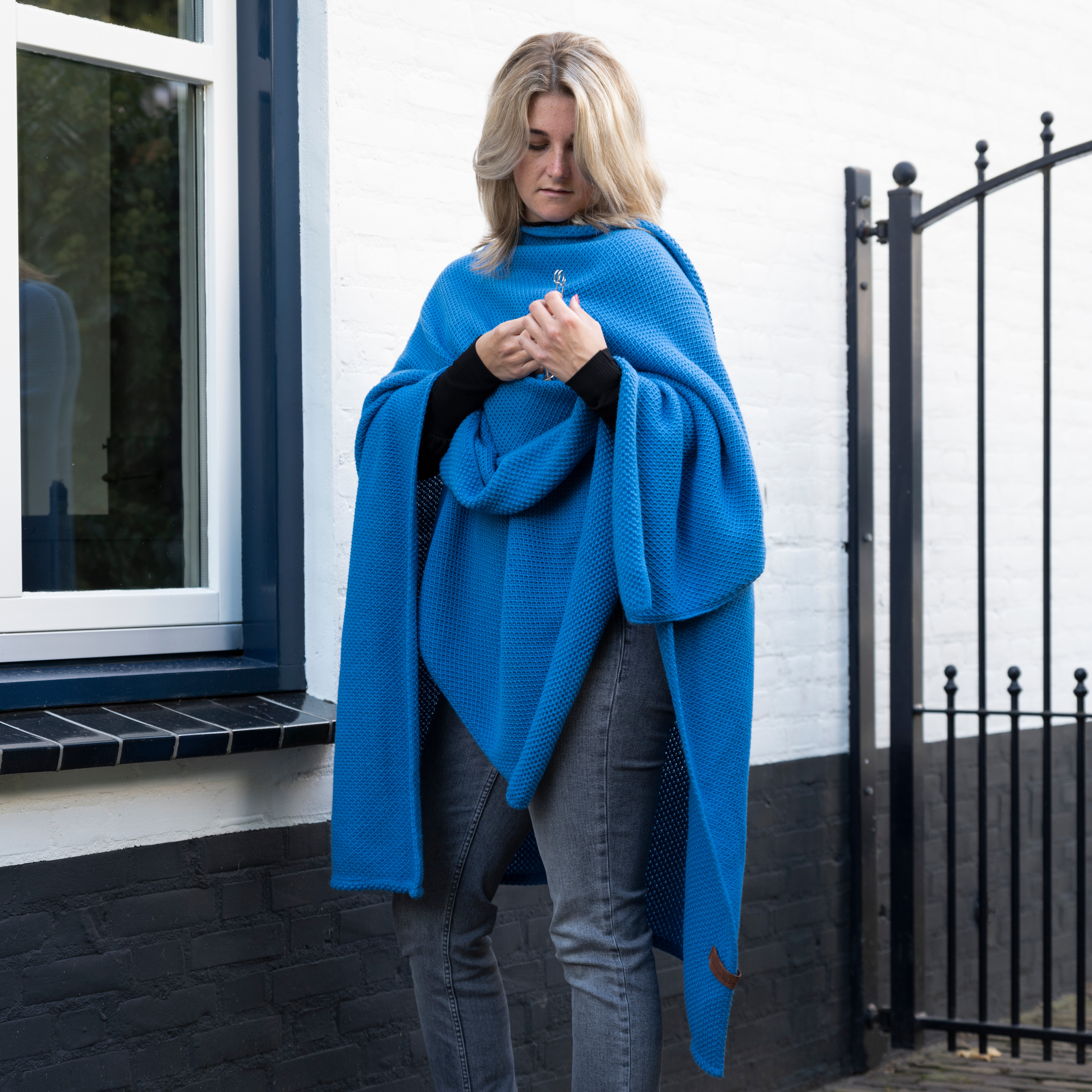 Jazz Shawl Wrap Cobalt