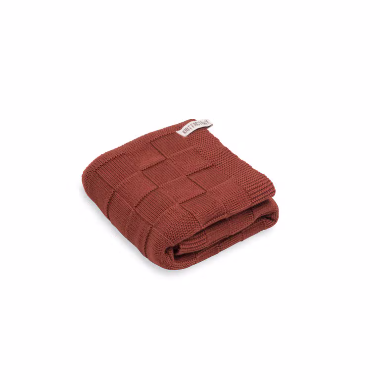 Ivy Premium Knitted Towel Rust - 50x100