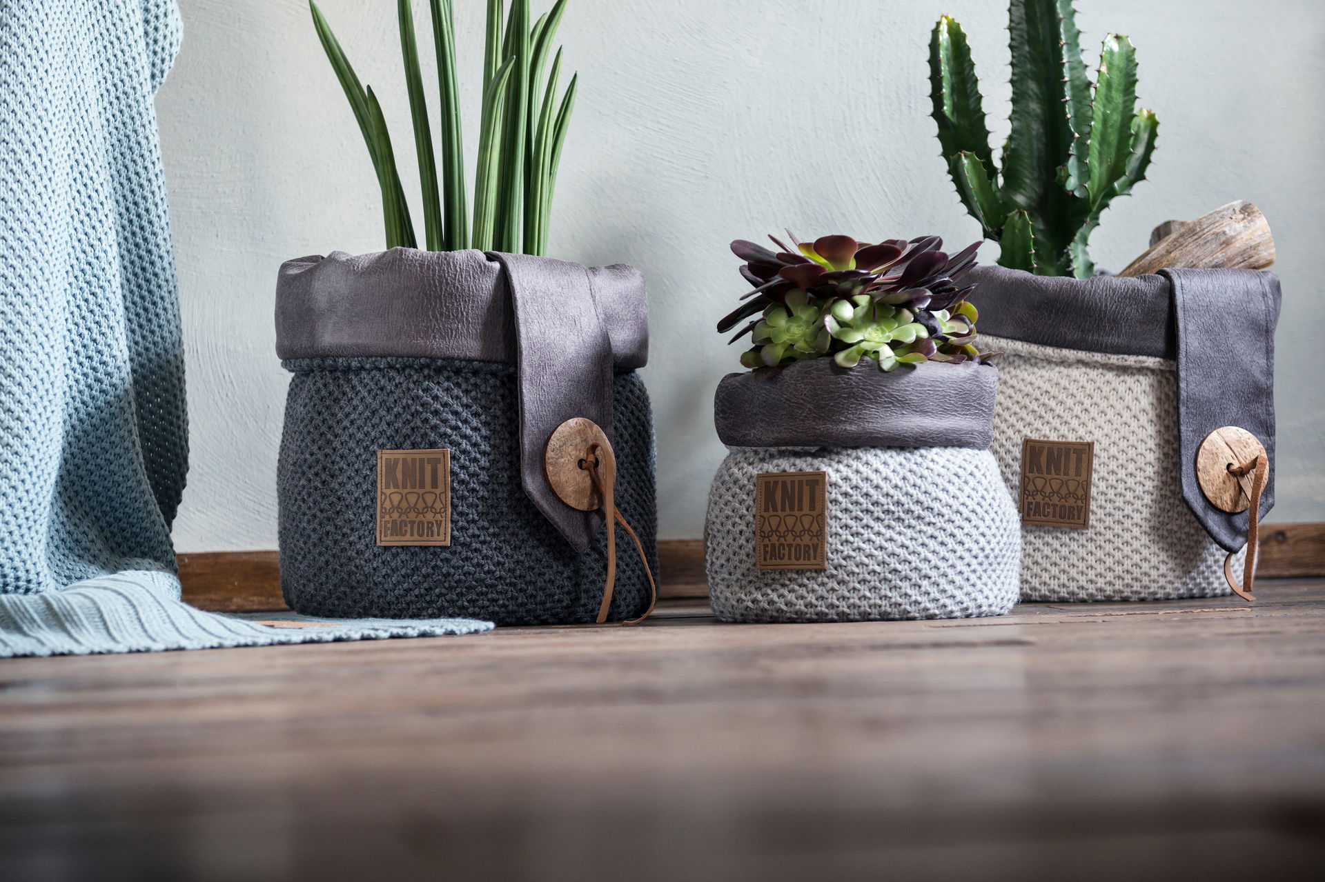 Lynn Basket Aubergine  - 35 cm