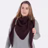 Demy Dreiecksschal Aubergine