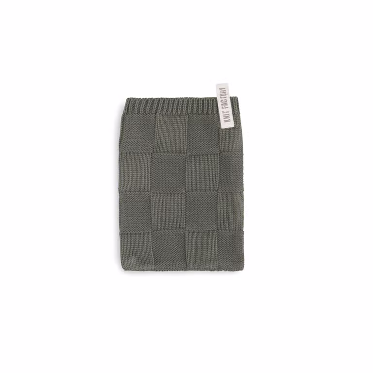 Ivy Premium Gebreide Washand Khaki