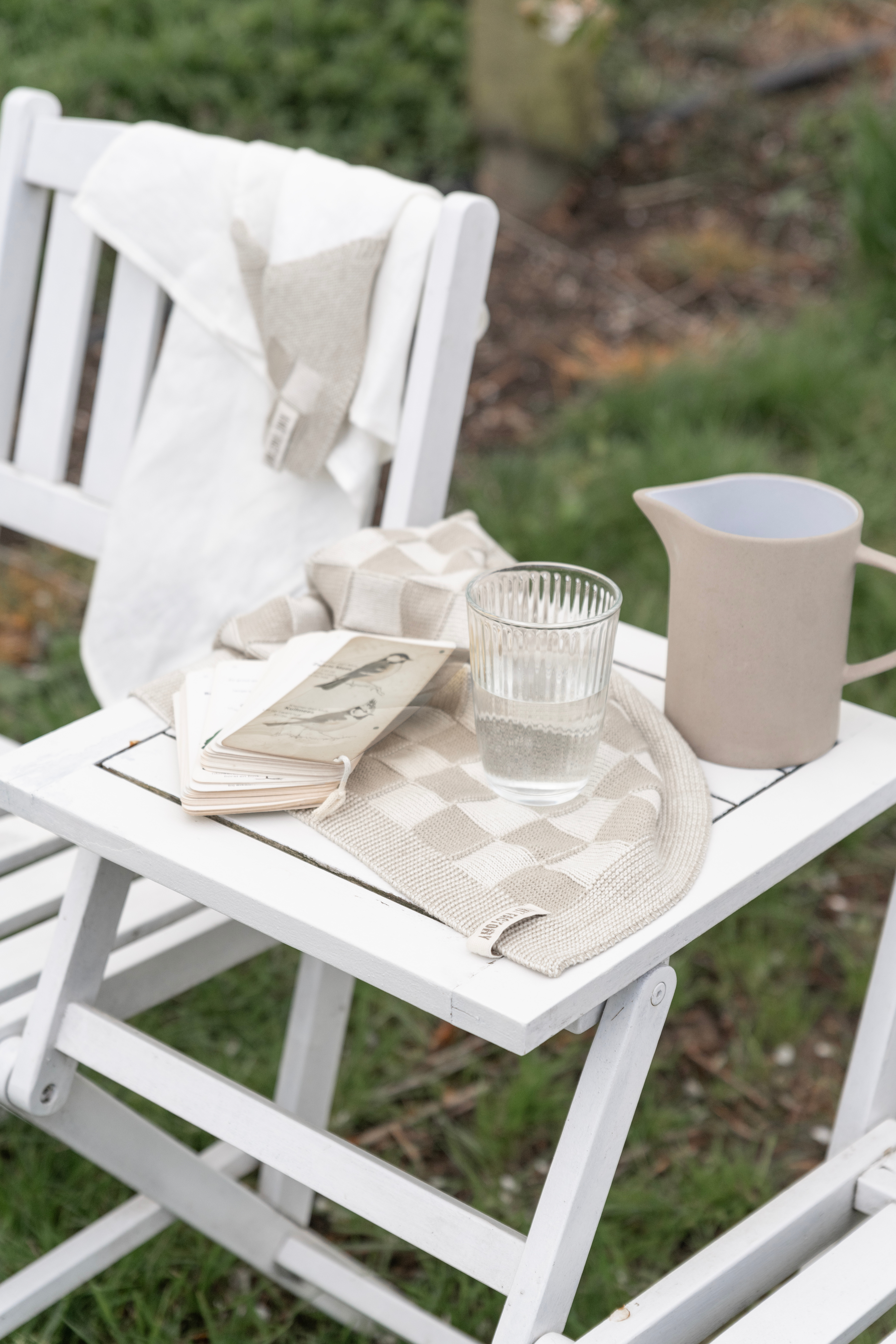 Kitchen Towel Block Ecru/Linen