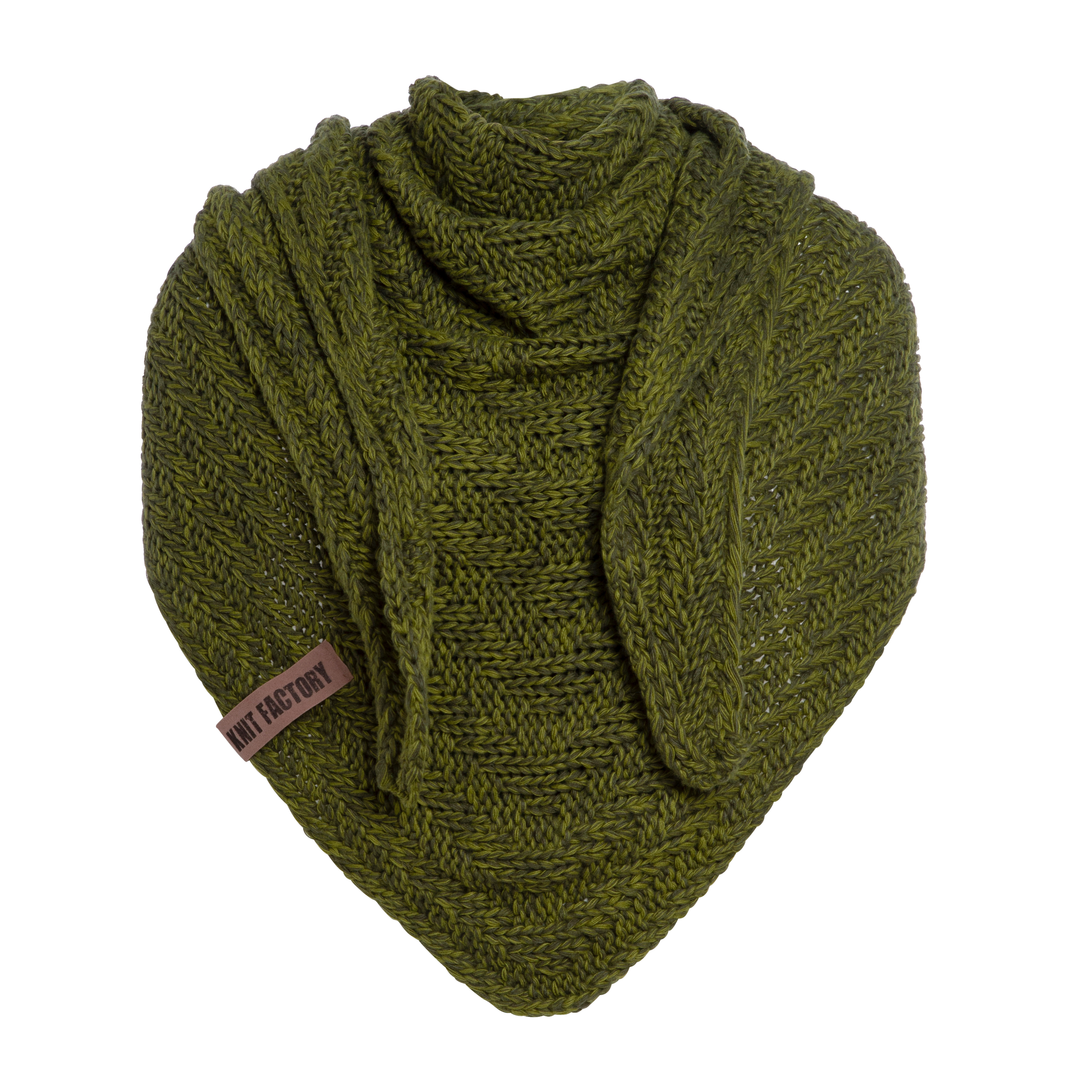 Sally Triangle Scarf Moss Green/Khaki Sally Triangle Scarf Moss Green/Khaki