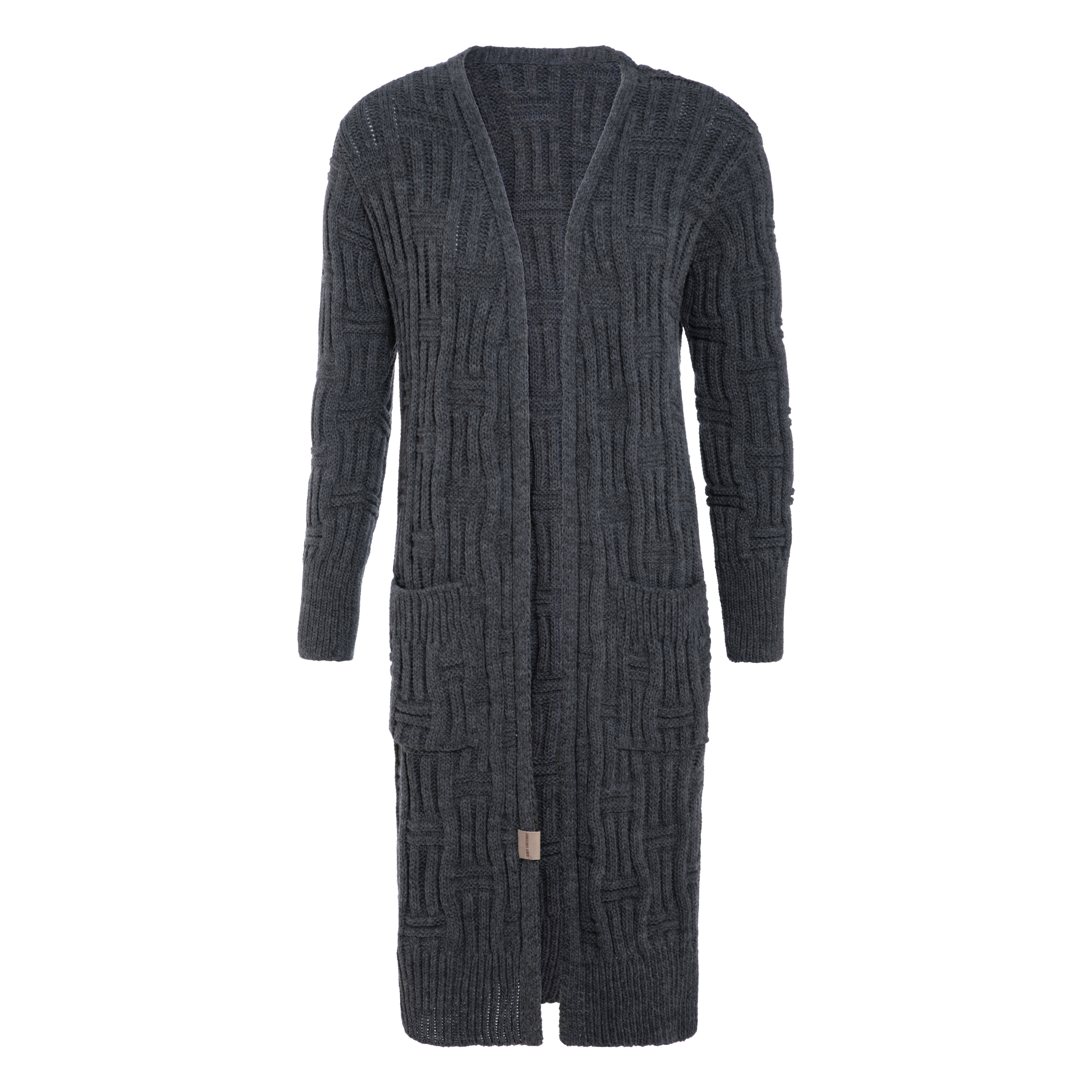 Bobby Lange Strickjacke Anthrazit - 36/38 - Mit Taschen