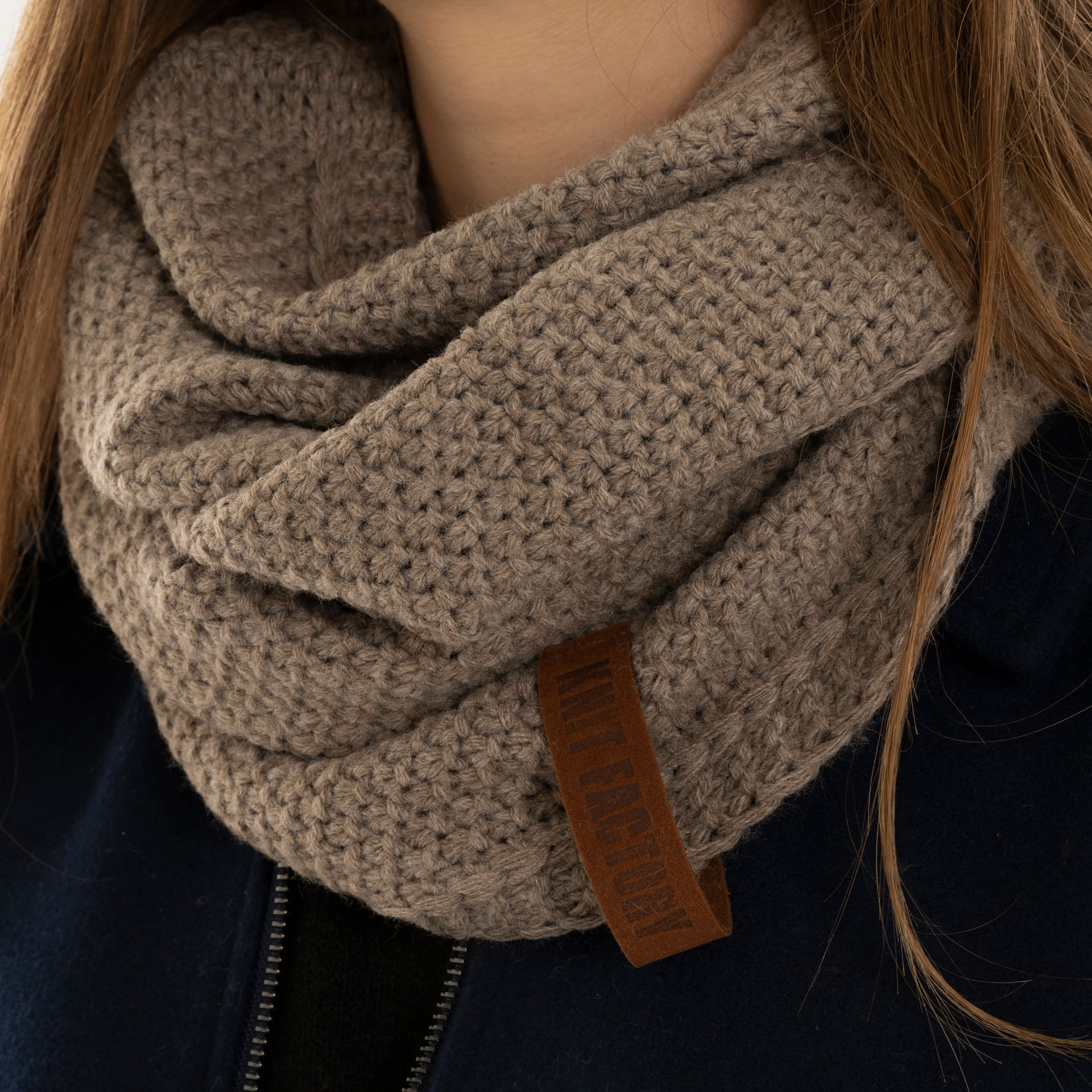 Coco Infinity Scarf Marron