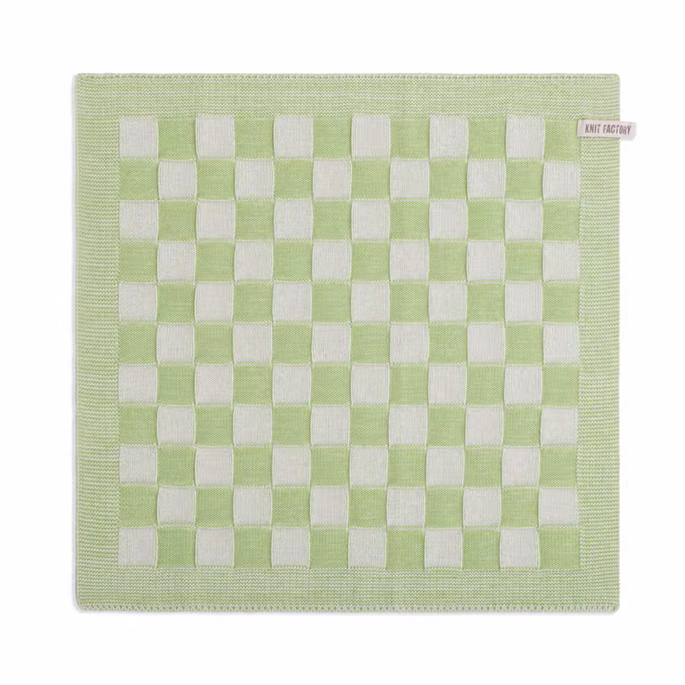 Küchentuch Block Ecru/Spring Green