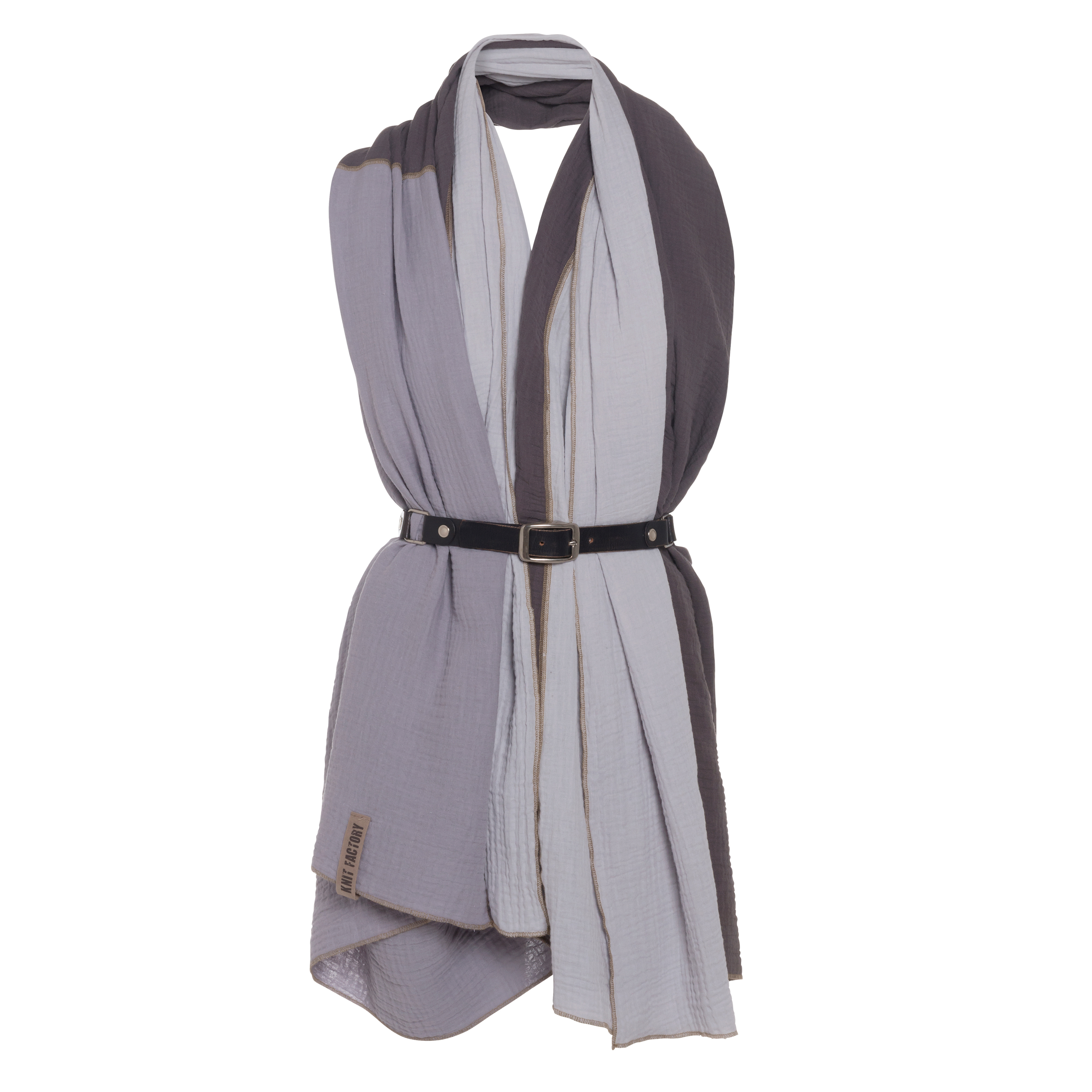 Fay Pareo - XL Scarf - Beach cloth Anthracite/Grey Fay Pareo - XL Scarf - Beach cloth Anthracite/Grey