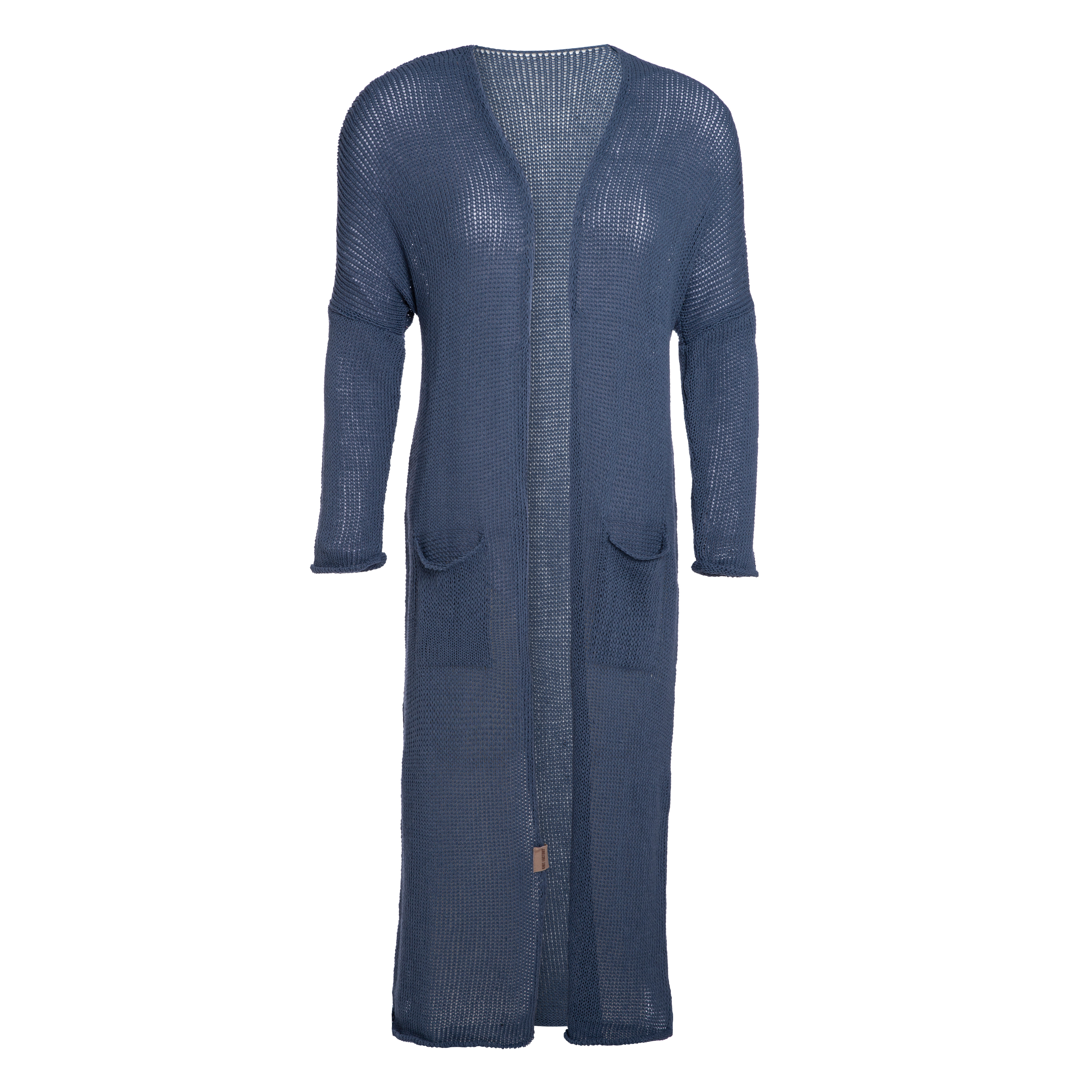 Jasmin Long Knitted Cardigan Jeans - 36/38 - With side pockets