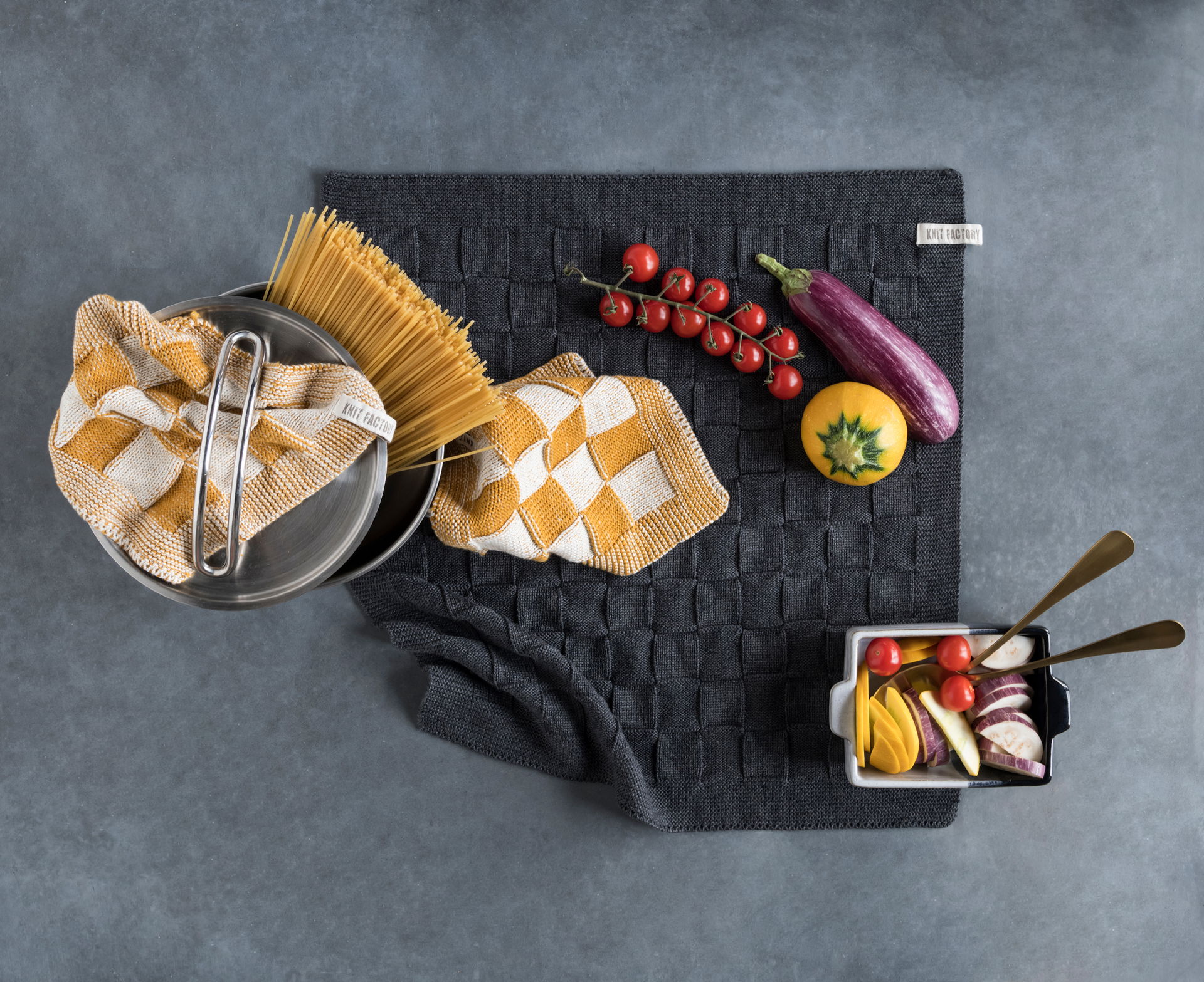 Kitchen Towel Uni Anthracite