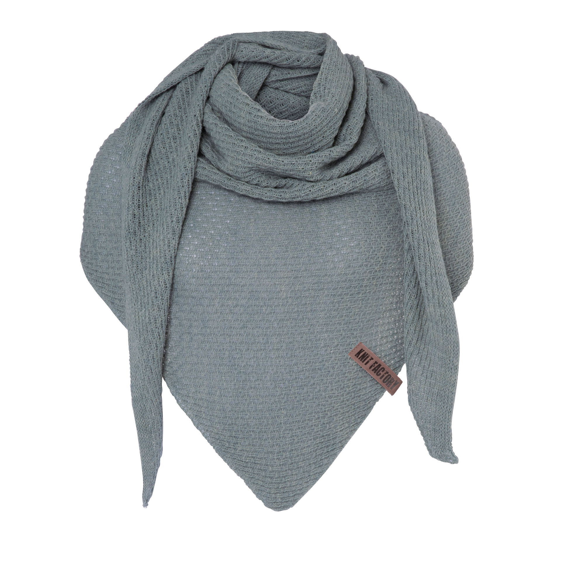 Gina Triangle Scarf Stone Green