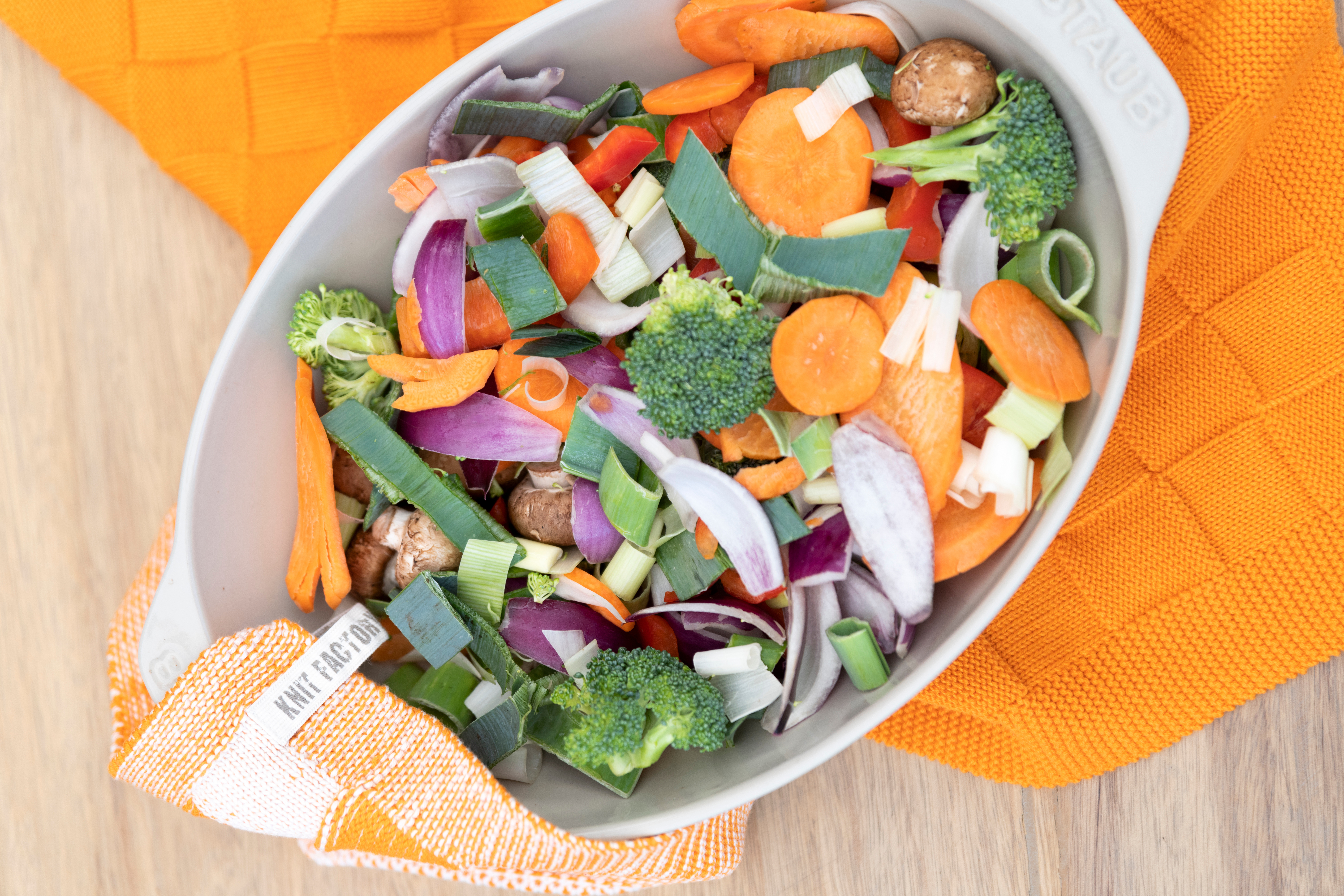 Potholder Block Ecru/Chocolate