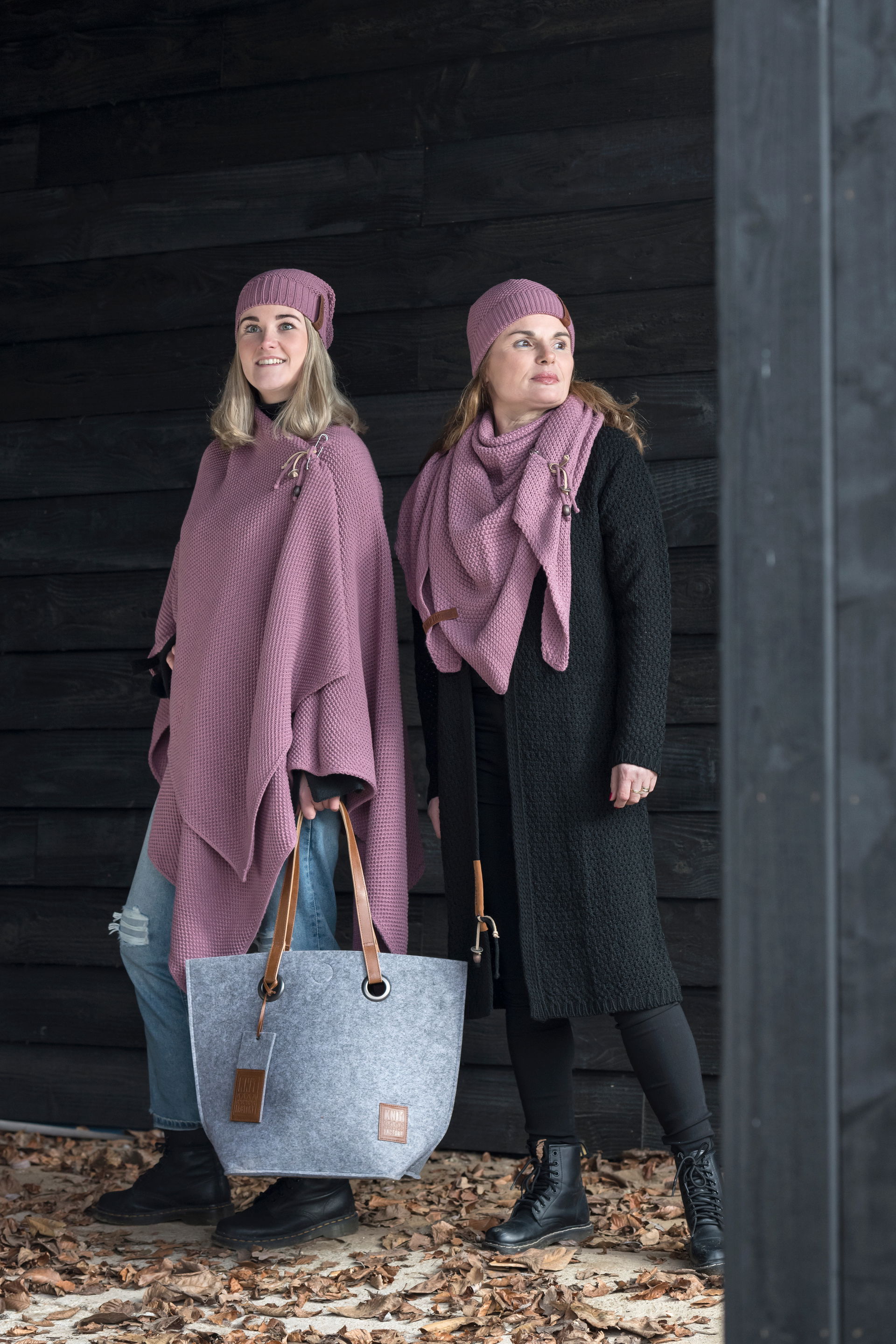 Luna Lang Gebreid Vest Zwart - 40/42