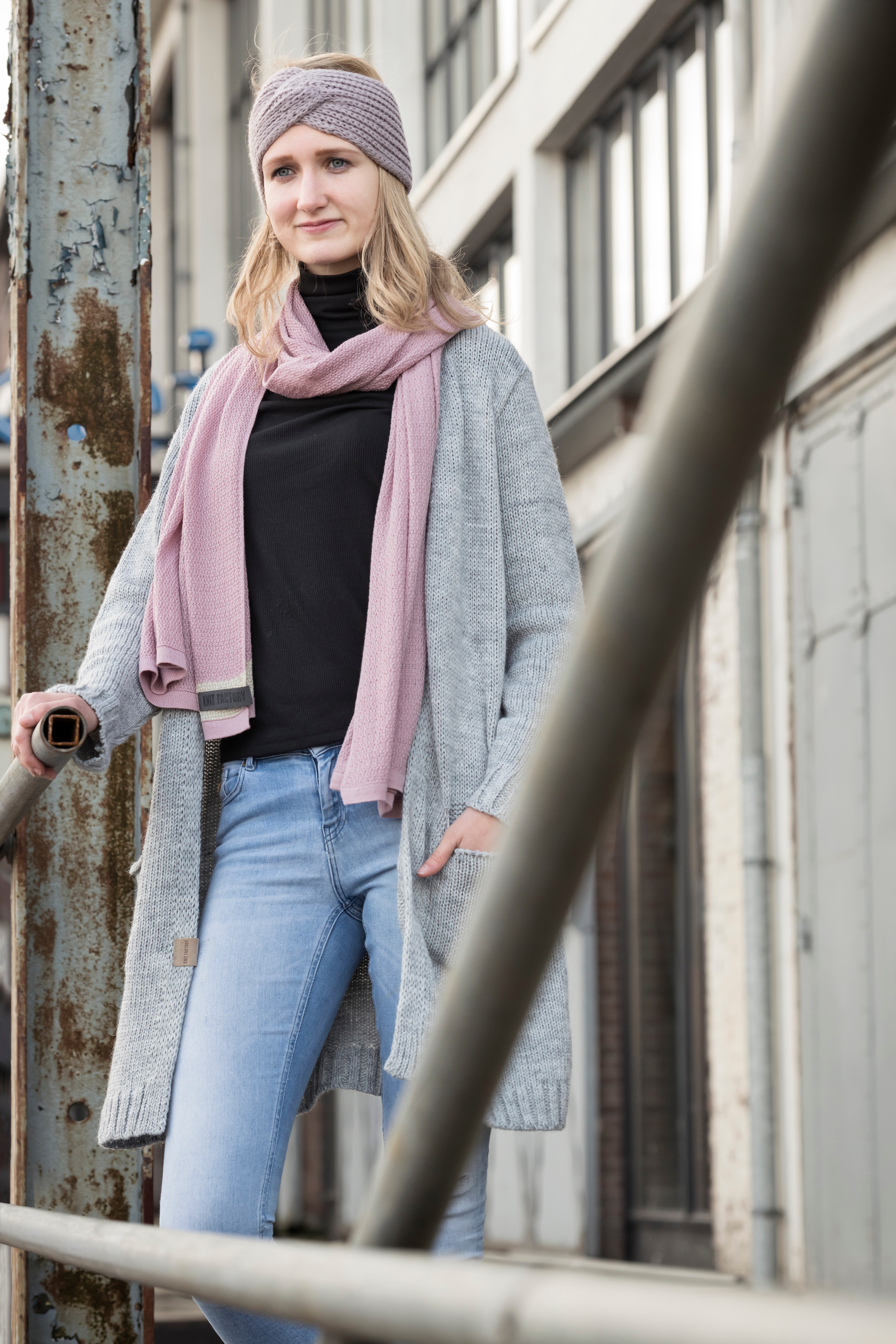 Ruby Cardigan Tricoté Anthracite - 36/38 - Avec poches latérales