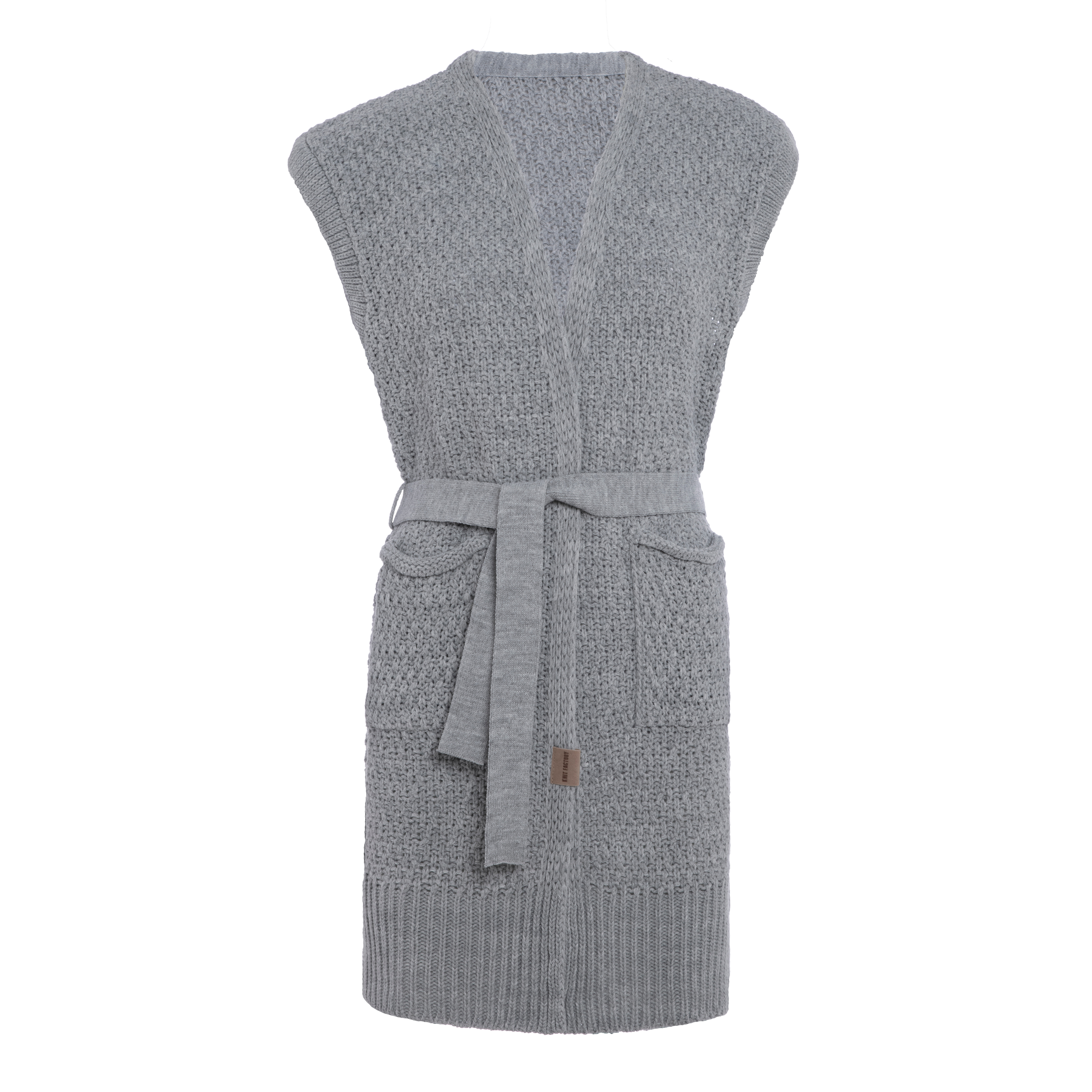 Luna Knitted Vest Light Grey - 36/38