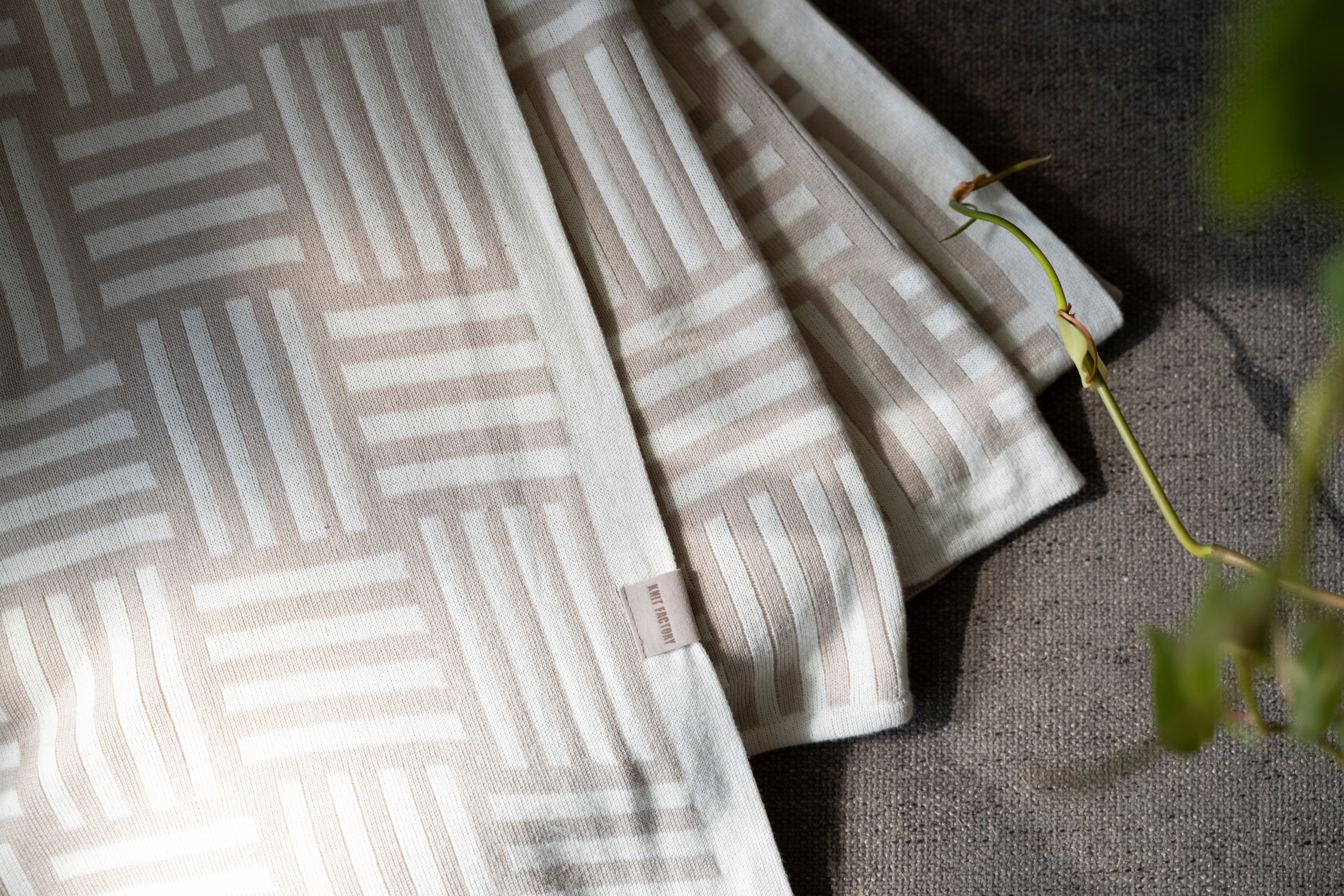 Dash Plaid Ecru/Leinen