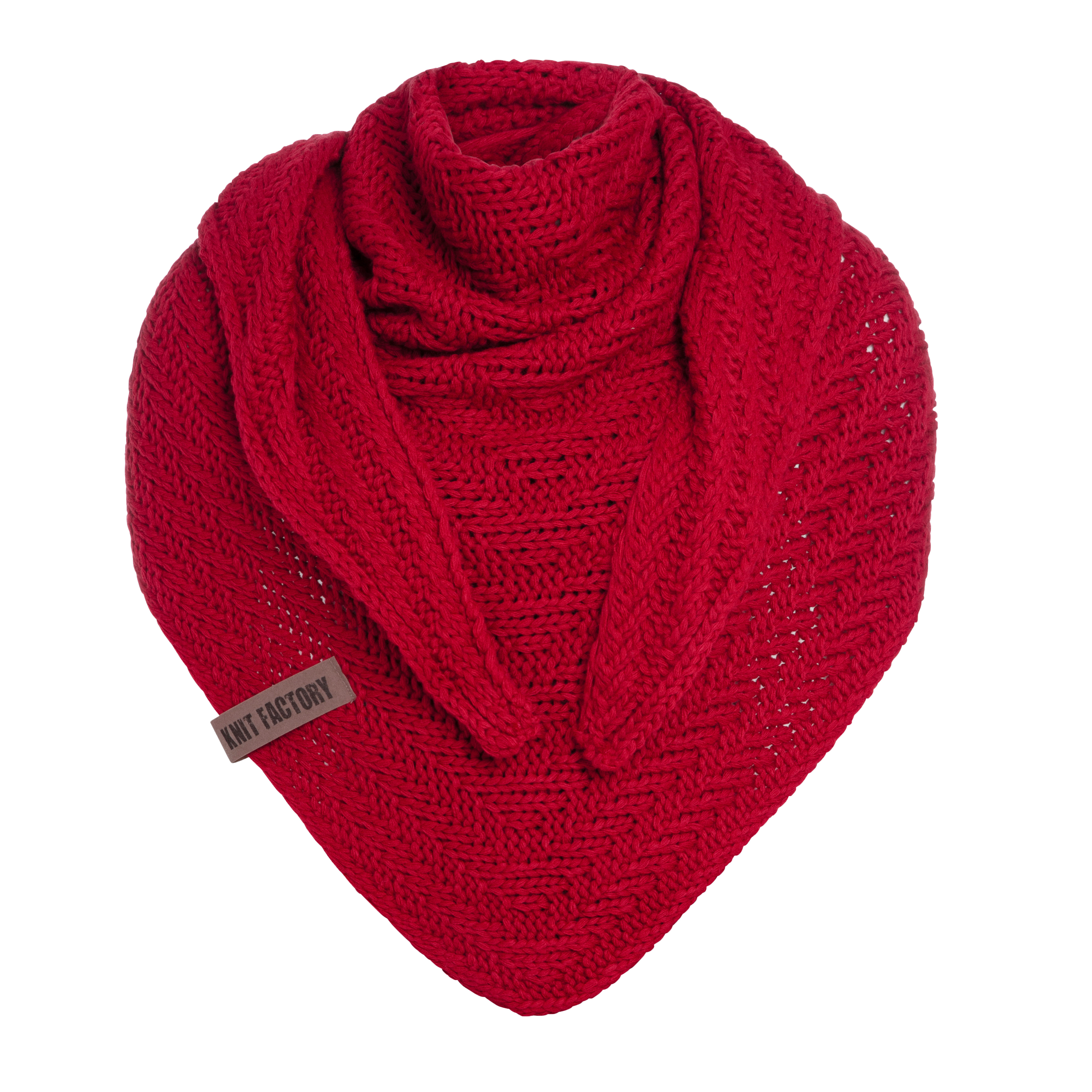 Sally Triangle Scarf Bright Red