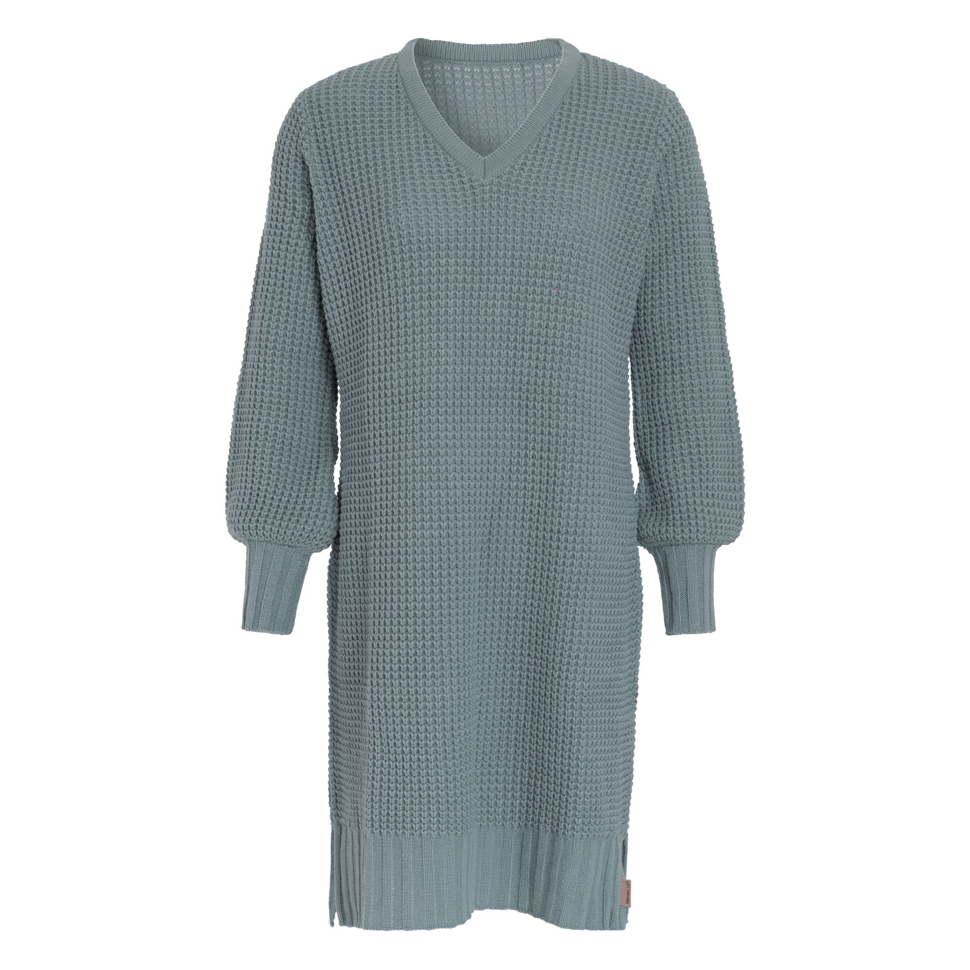 Robin Knitted Dress Stone Green - 36/38 - V-Neck