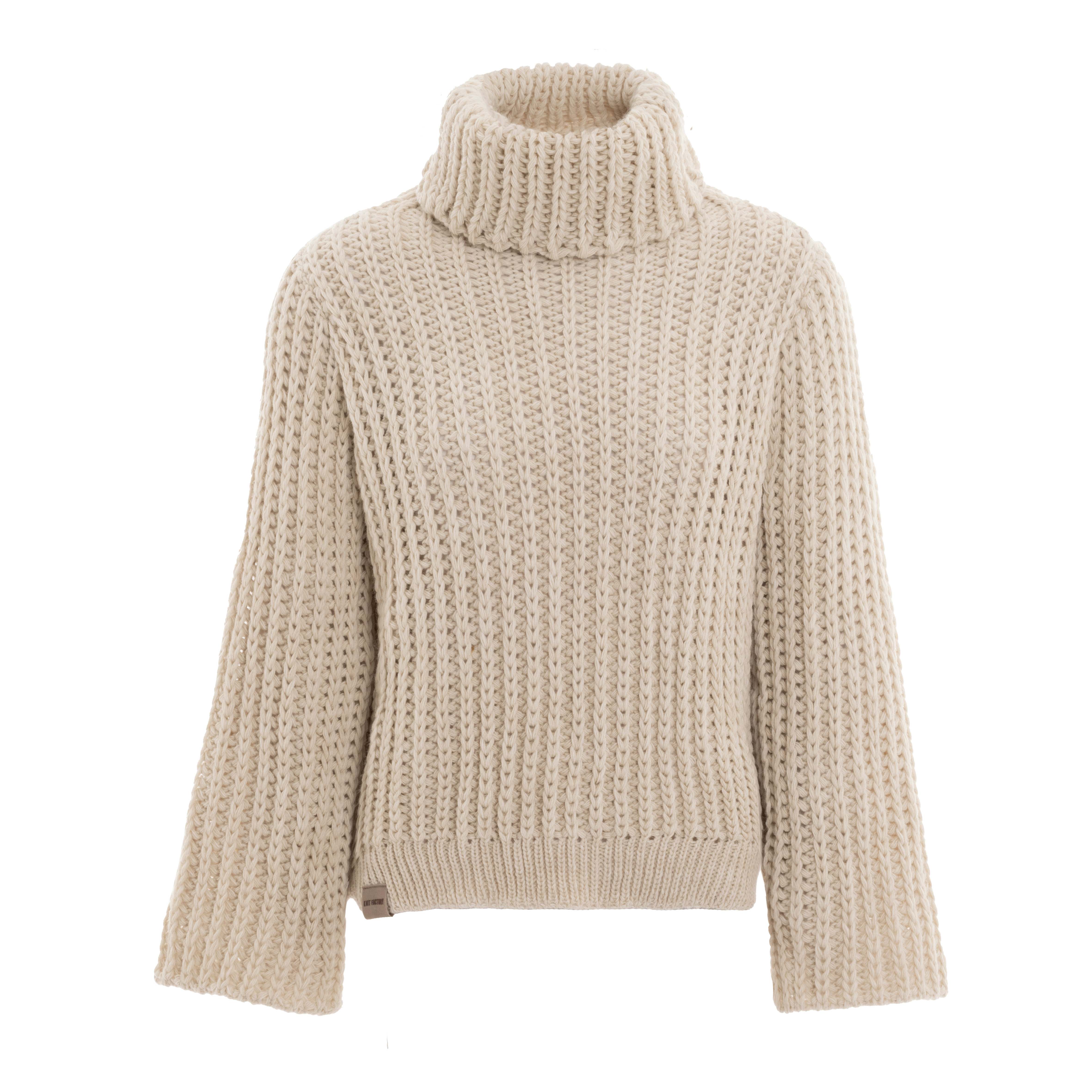 Kris Turtleneck Pullover Beige - 36/38