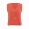 Lumi Gebreid Gilet Sunset Orange - 36/38
