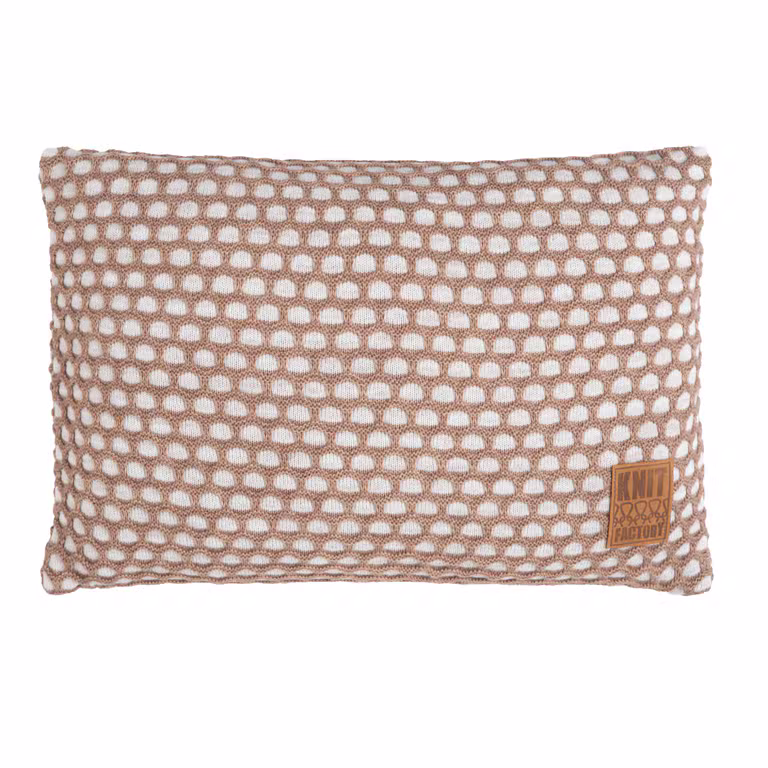 Mila Cushion Beige/Marron - 60x40