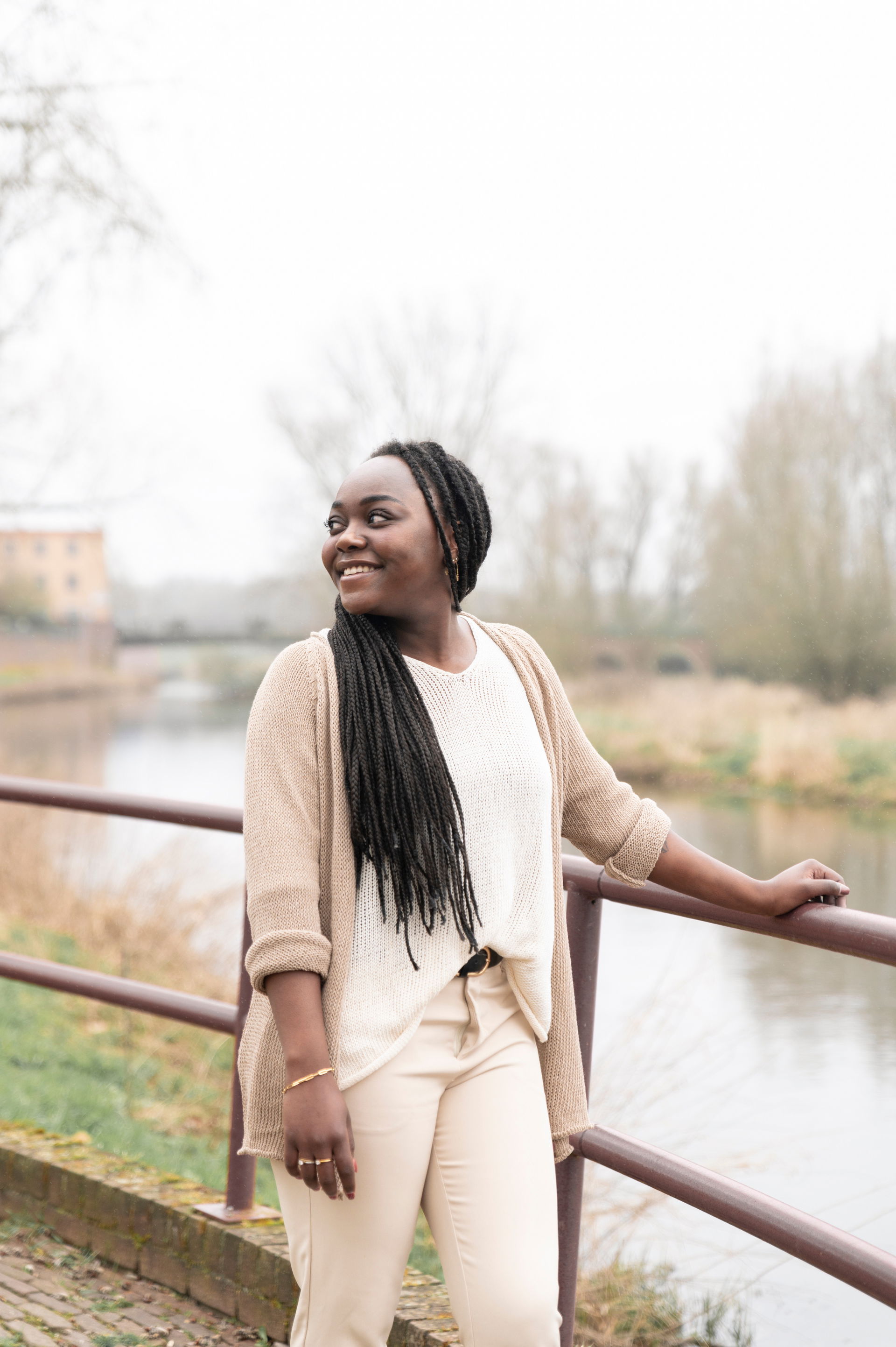 Jasmin Kort Gebreid Vest Linnen - 40/42
