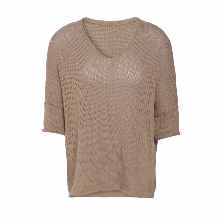 Jasmin V-Neck Pullover Linen - 36/44