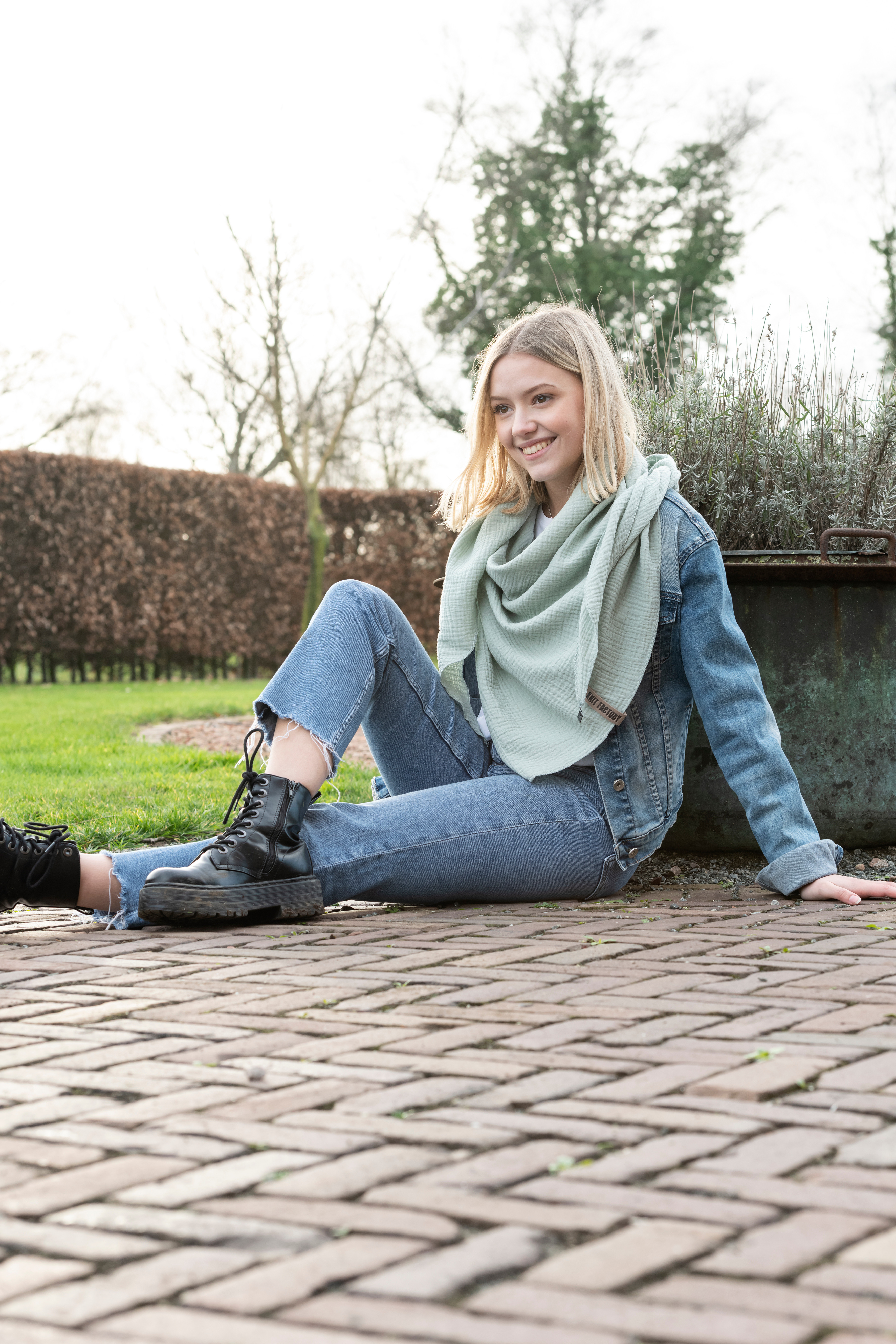 Liv Omslagdoek Vintage Green