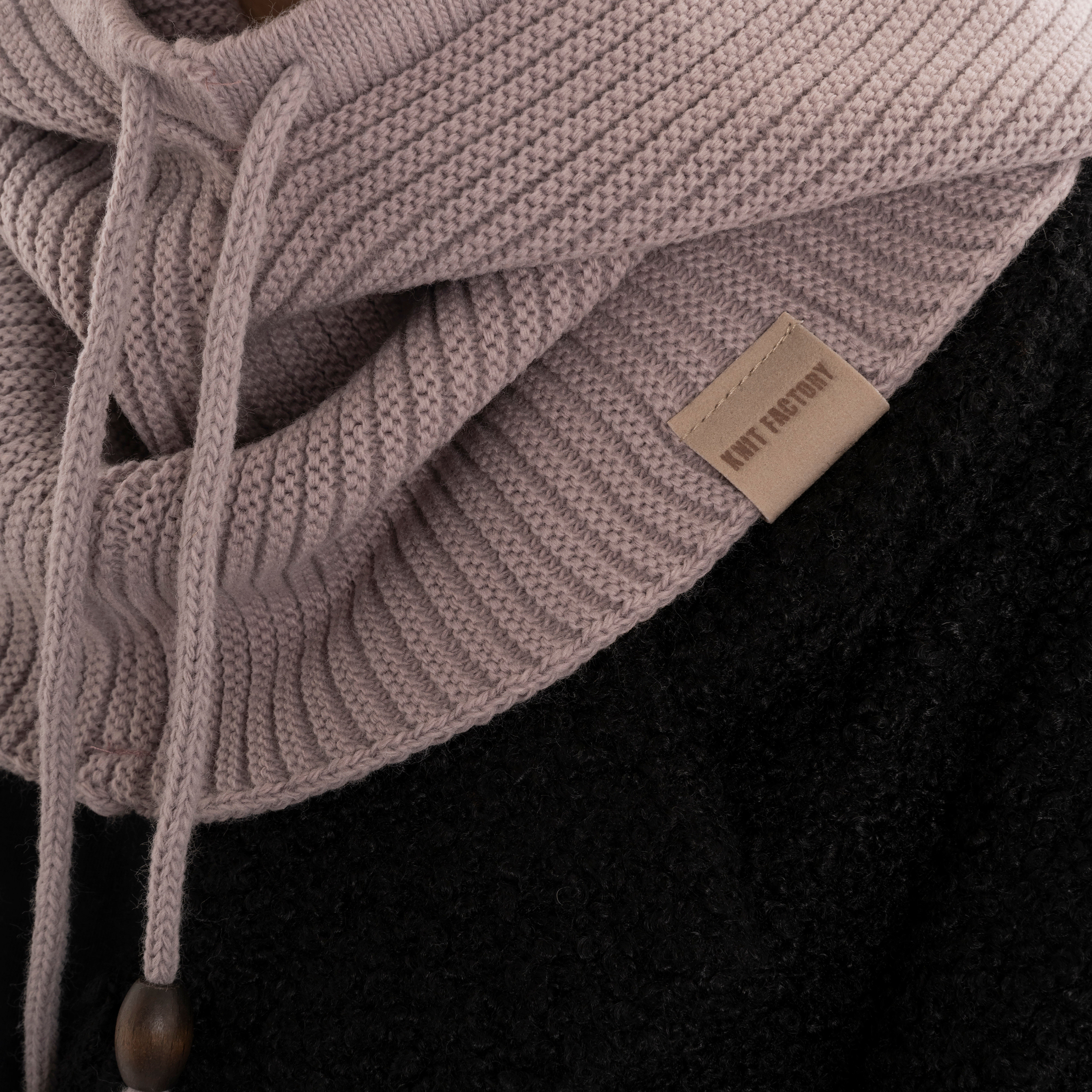Evy Hooded Scarf Mauve
