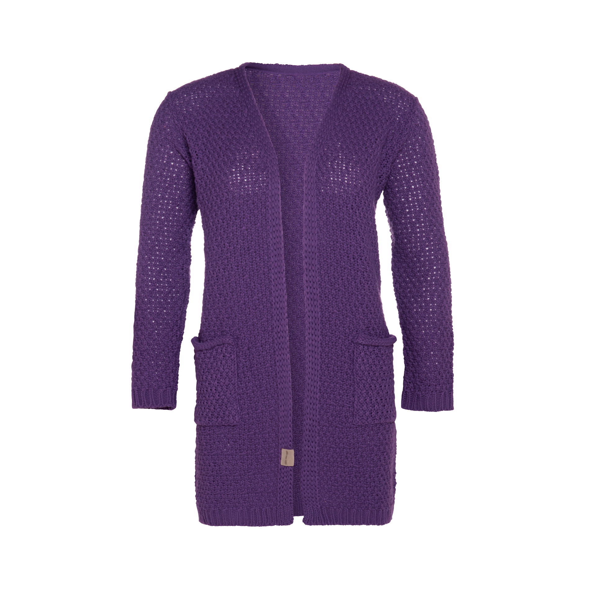 Luna Strickjacke Purple - 36/38 - Mit Taschen