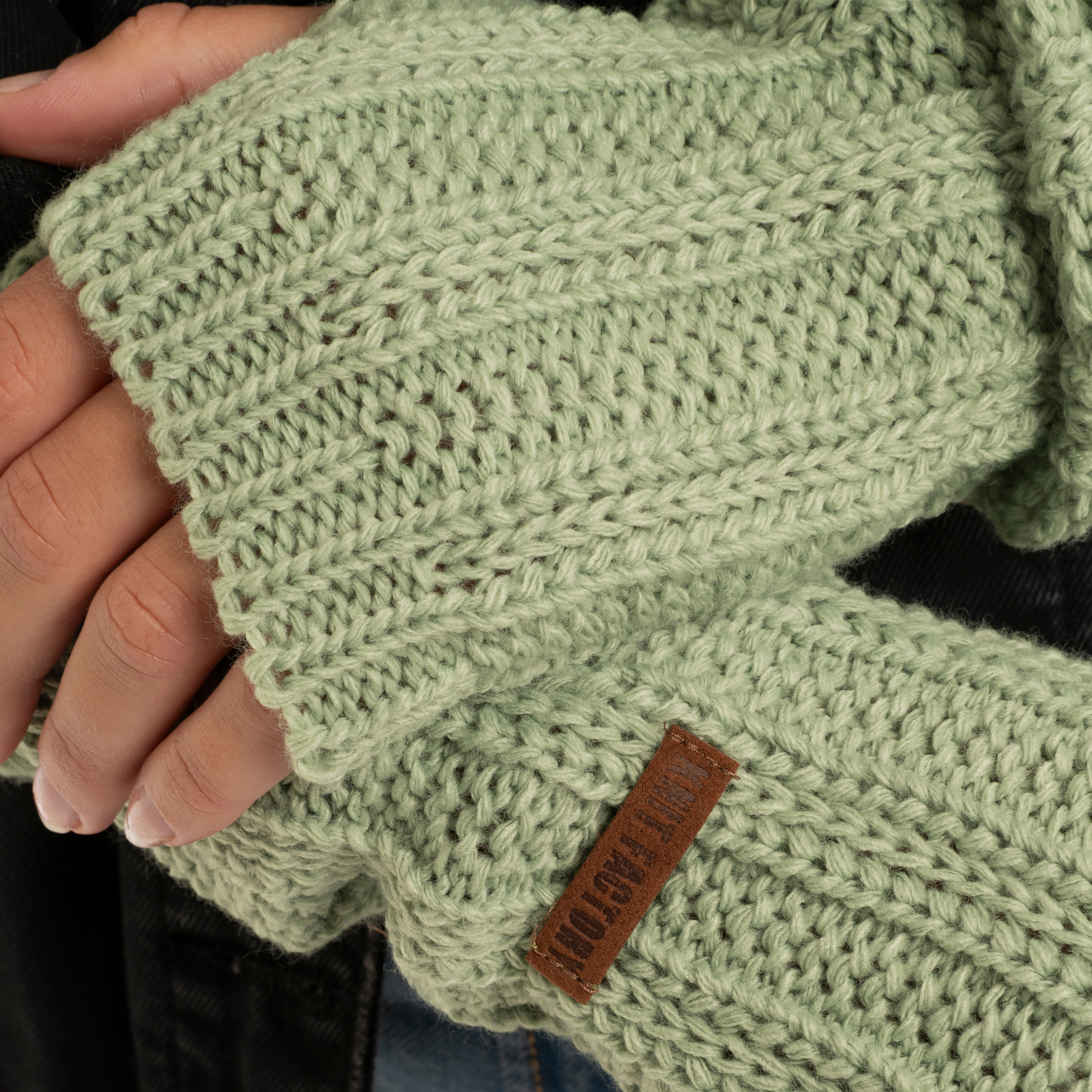 Nica Arm Warmers Sage Green Nica Arm Warmers Sage Green