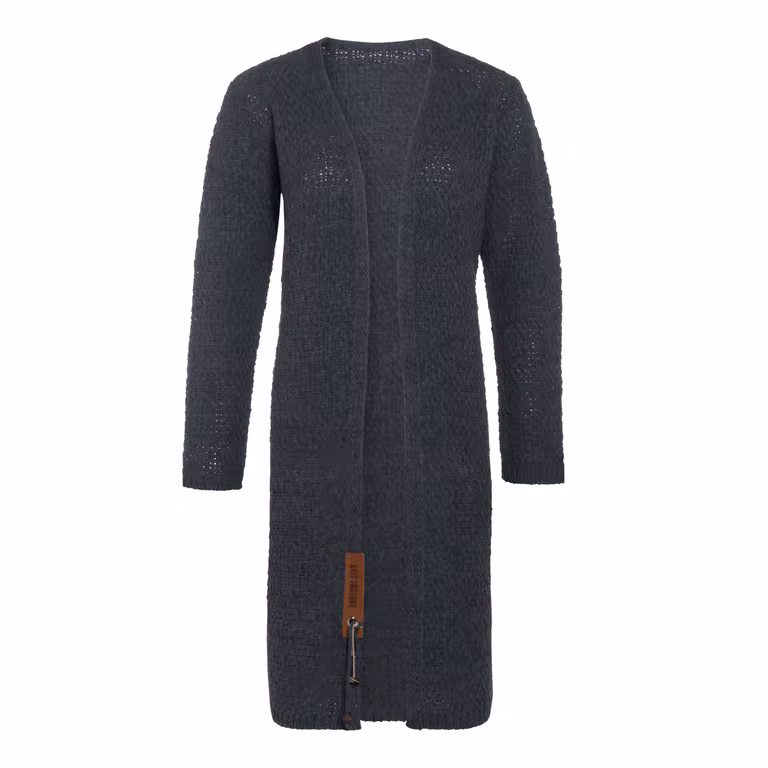 Luna Long Cardigan Tricoté Anthracite - 40/42