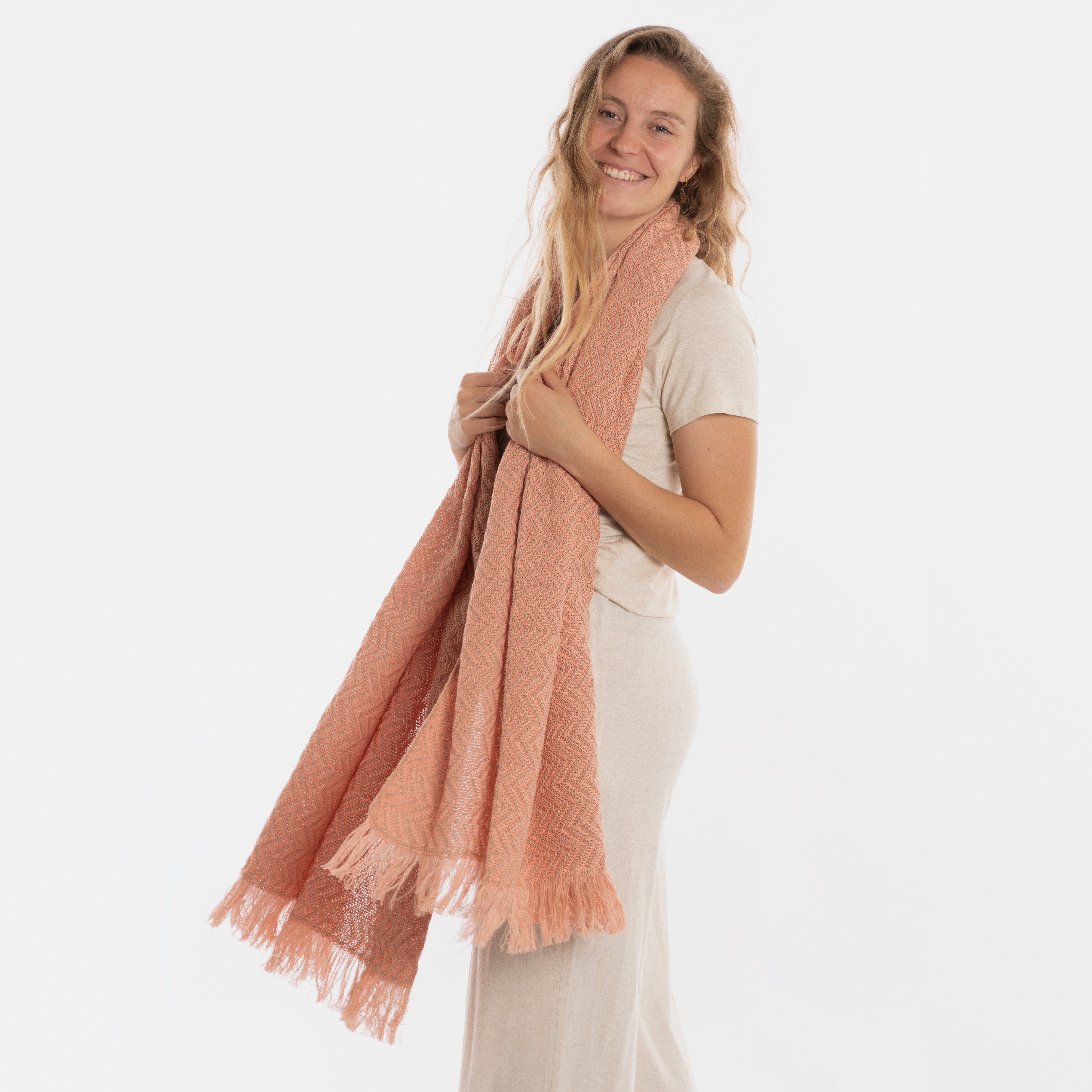 Soleil Scarf Tuscany Pink/Apricot