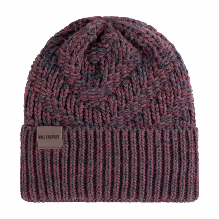 Sally Beanie Anthracite/Stone Red
