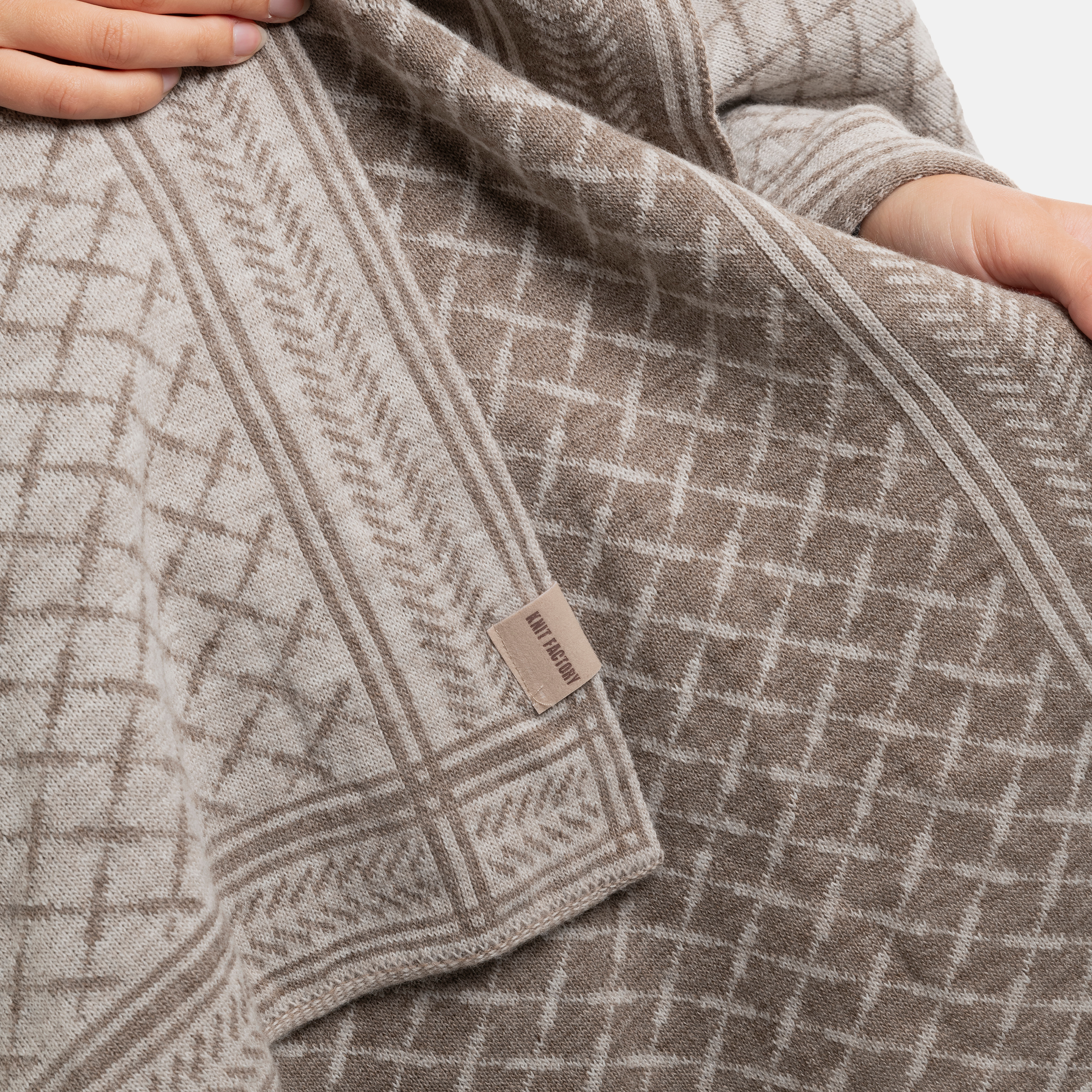 Dusk Shawl Wrap Marron/Iced Clay