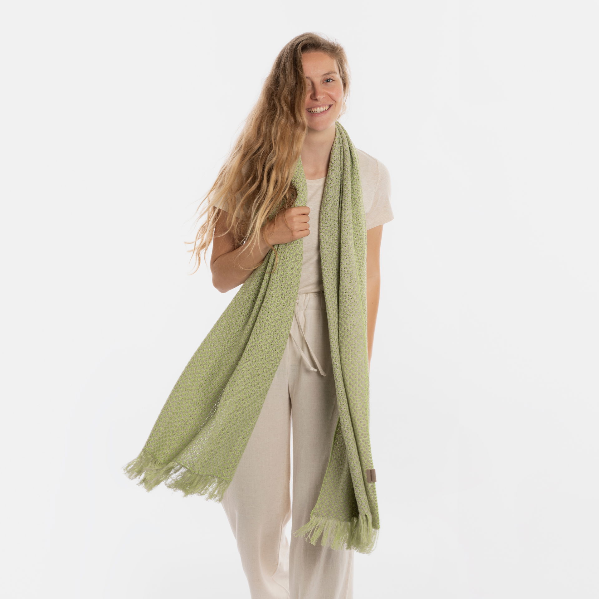 Astre Sjaal Spring Green/Kiezelgrijs