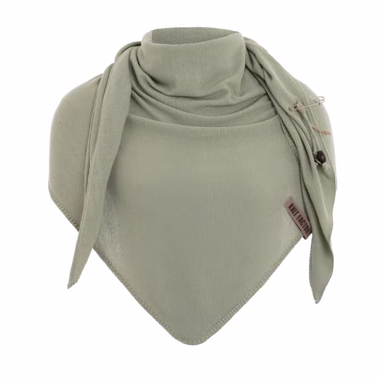 Lola Triangle Scarf Olive Mist